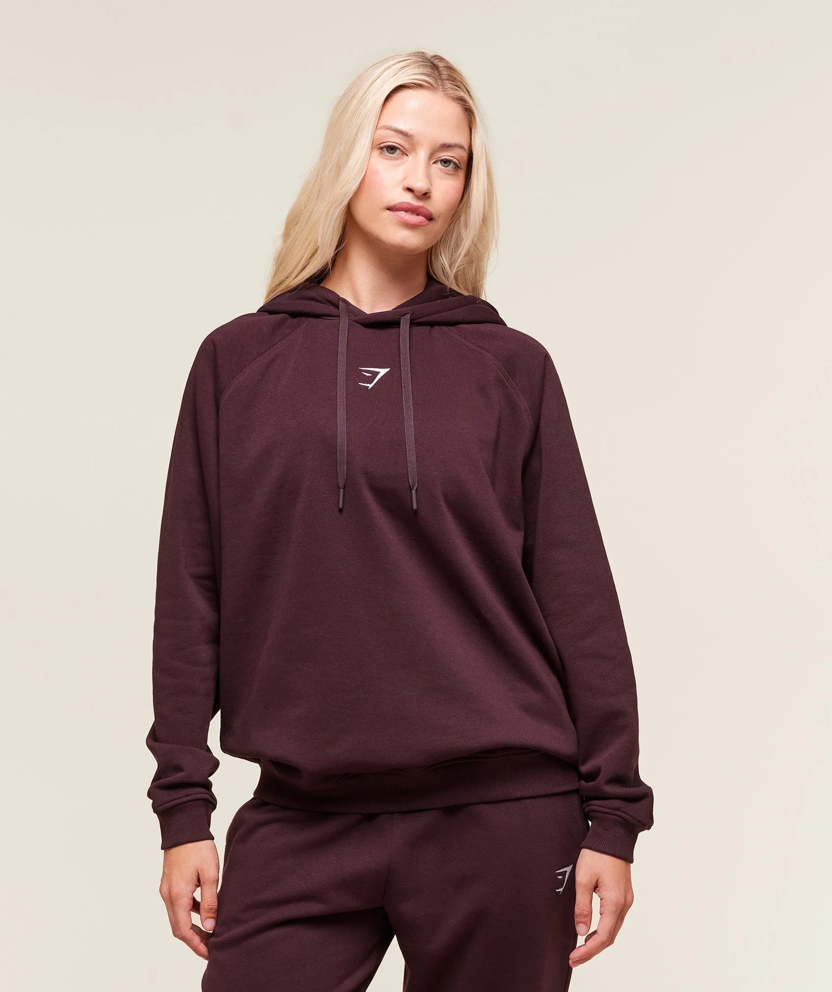 Gymshark Training Oversized Fleece Hoodie - Cherry Purple sold by Gymshark
