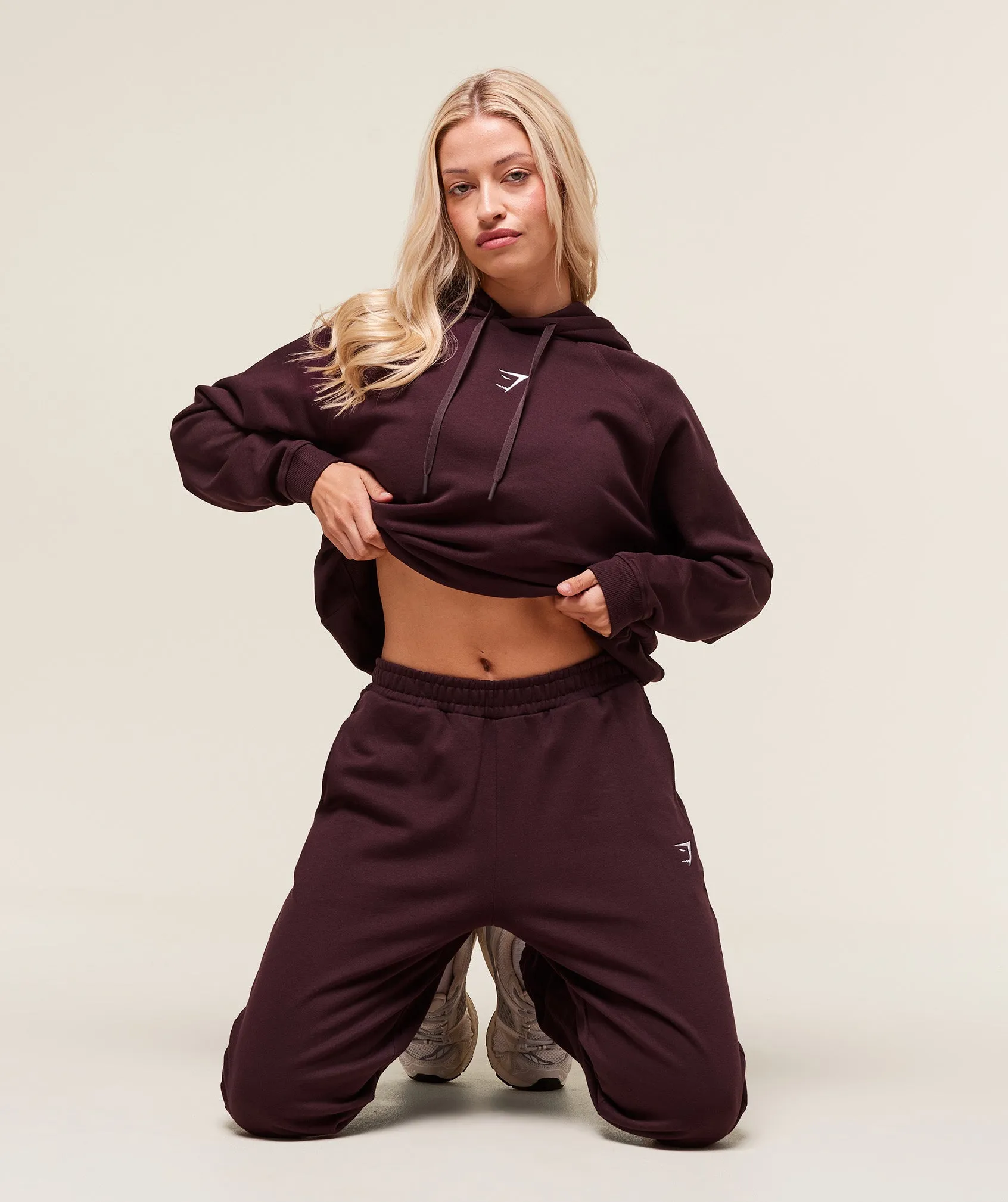 Gymshark Training Oversized Fleece Hoodie - Cherry Purple sold by Gymshark product image thumbnail 5