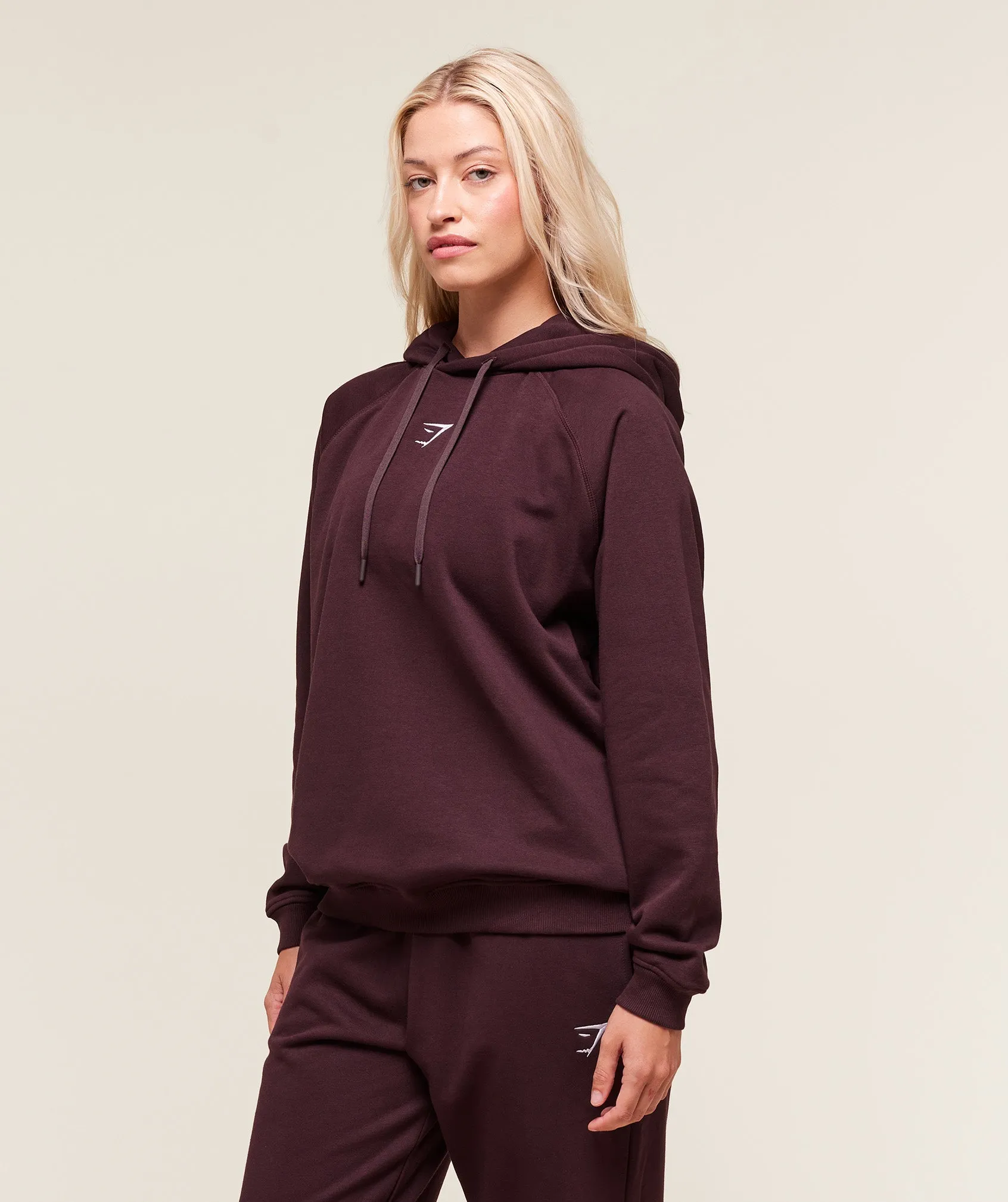 Gymshark Training Oversized Fleece Hoodie - Cherry Purple sold by Gymshark product image thumbnail 3