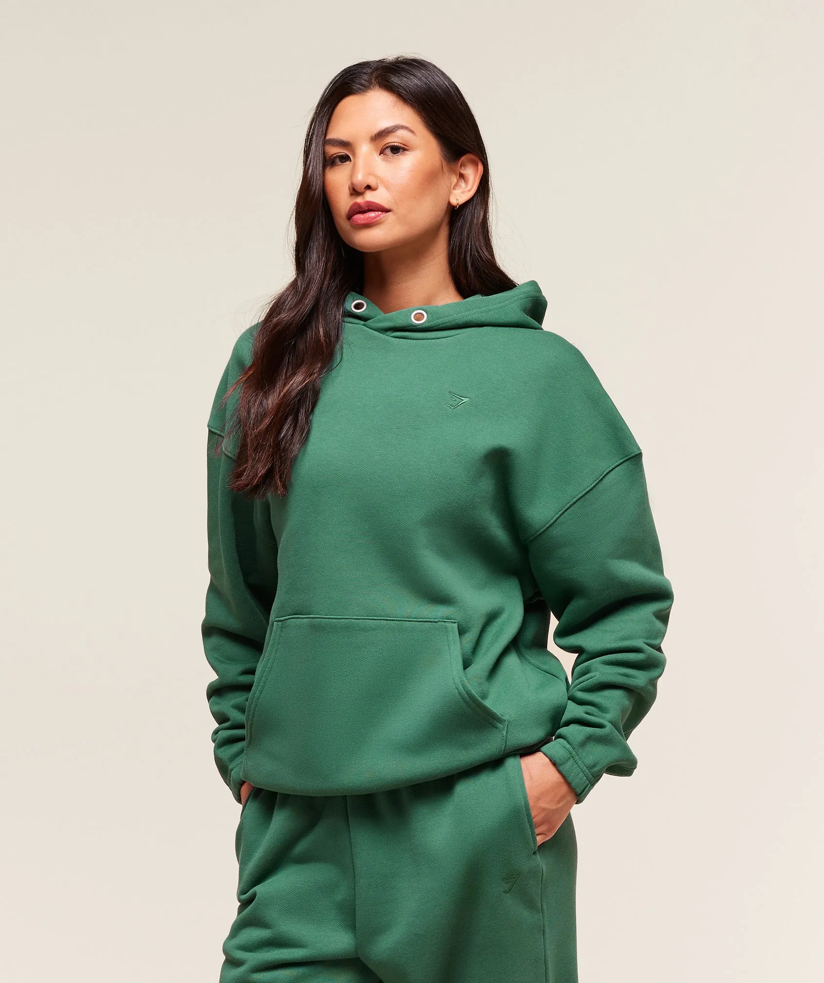 Gymshark Rest Day Sweats 2.0 Oversized Hoodie - Lift Green sold by Gymshark product image thumbnail 3