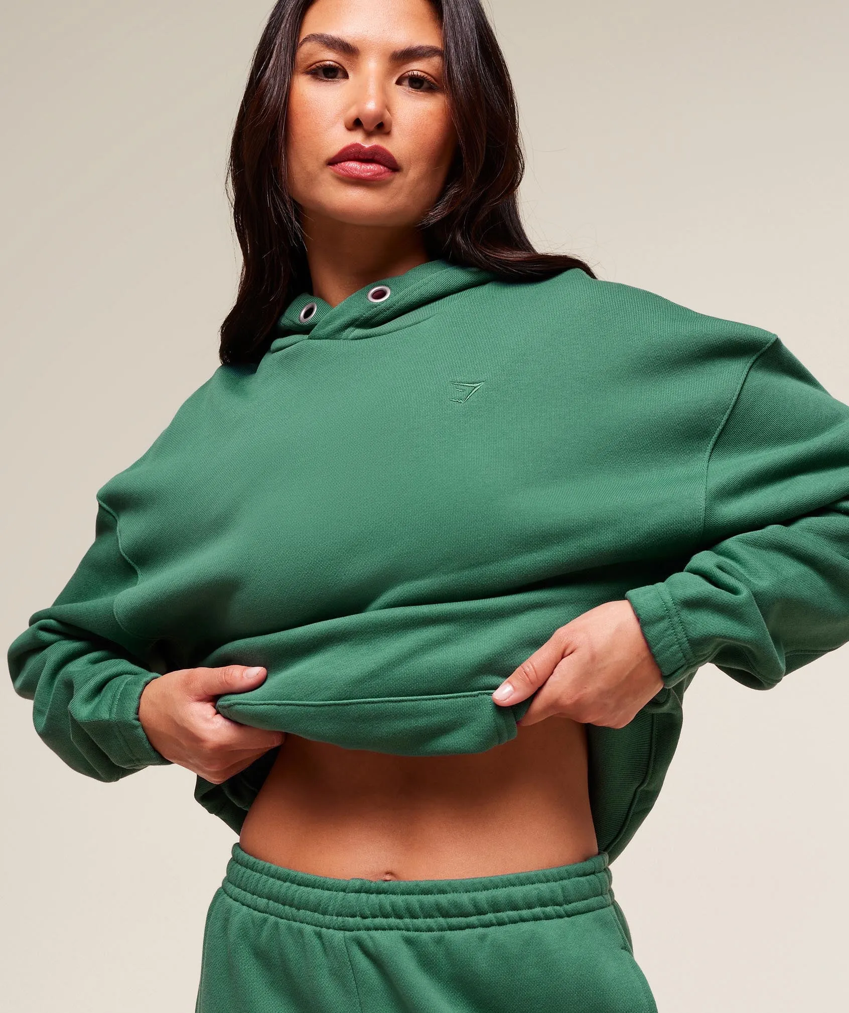 Gymshark Rest Day Sweats 2.0 Oversized Hoodie - Lift Green sold by Gymshark product image thumbnail 4