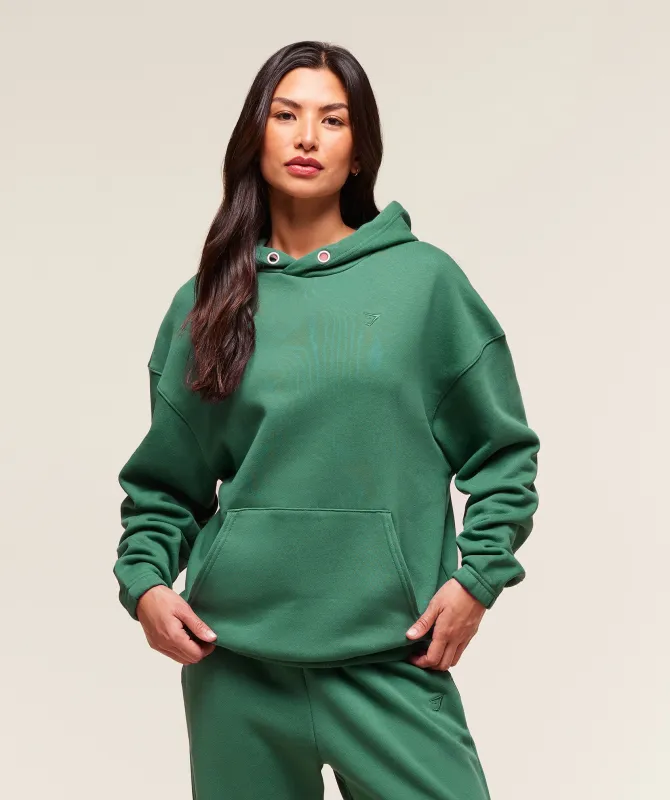 Gymshark Rest Day Sweats 2.0 Oversized Hoodie - Lift Green sold by Gymshark