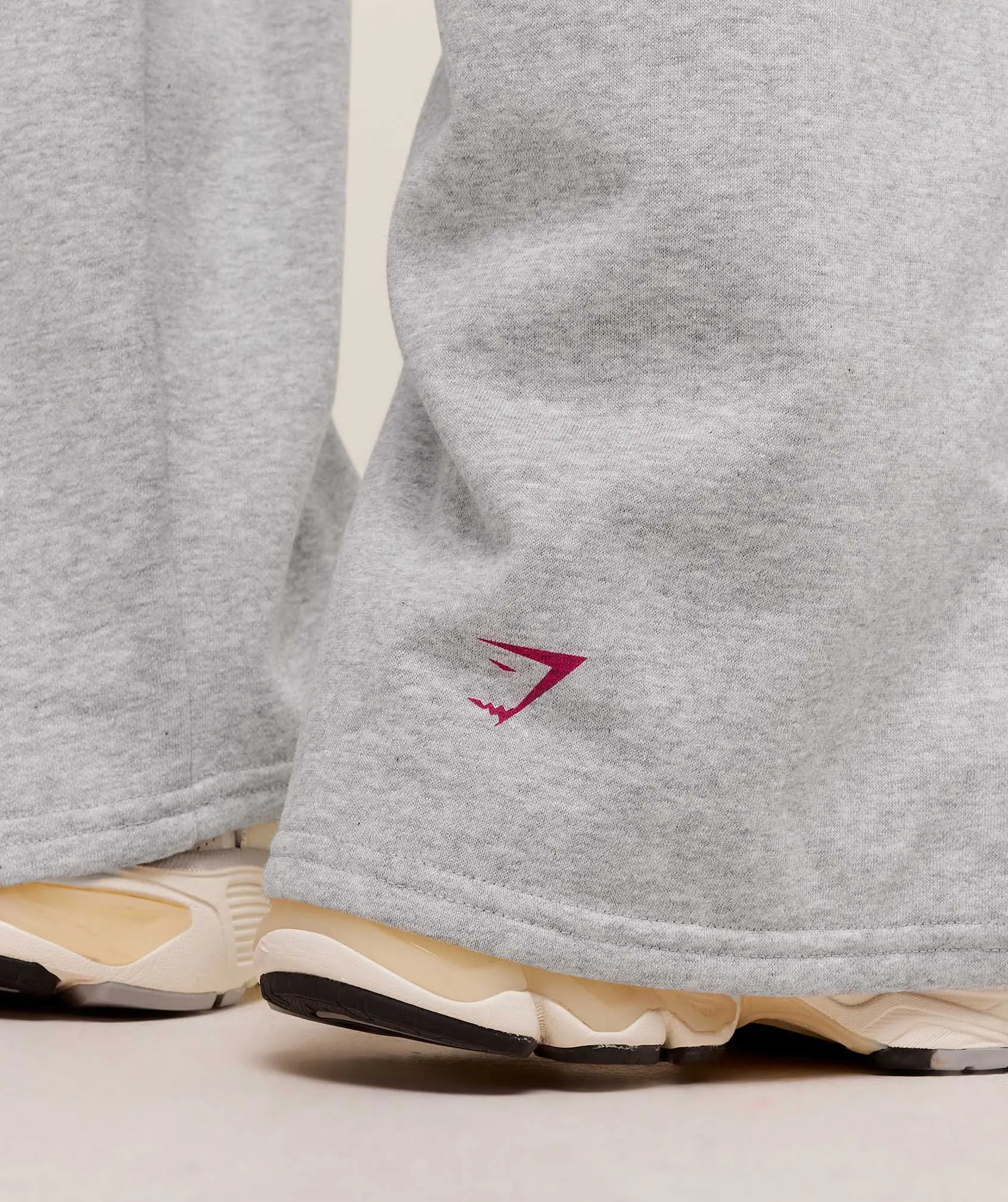Gymshark Strength Department Wide Leg Joggers - Light Grey Core Marl sold by Gymshark product image thumbnail 5