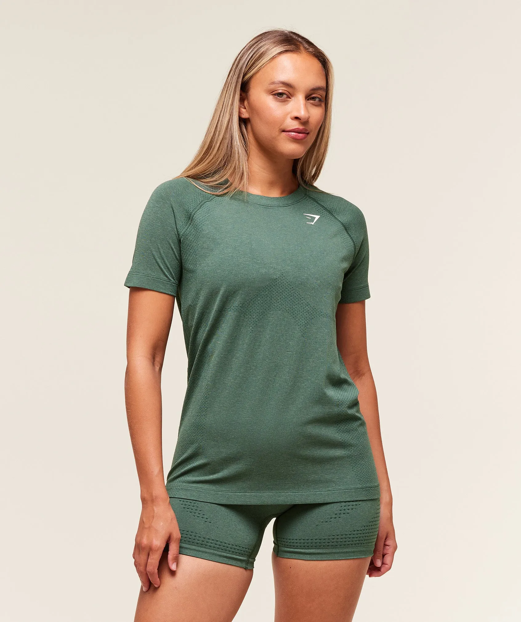 Gymshark Vital Light T-Shirt - Obsidian Green Marl sold by Gymshark