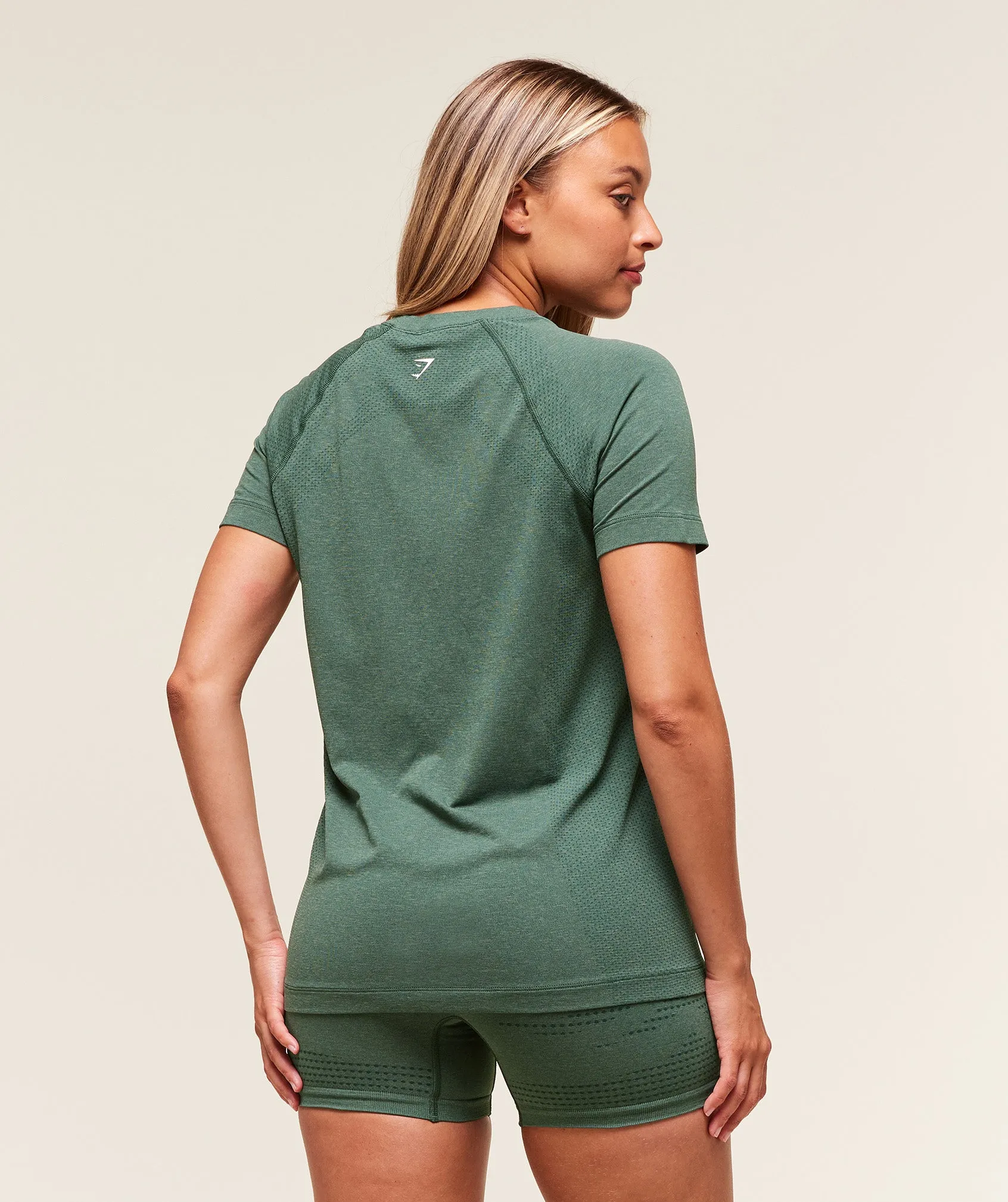 Gymshark Vital Light T-Shirt - Obsidian Green Marl sold by Gymshark product image thumbnail 3