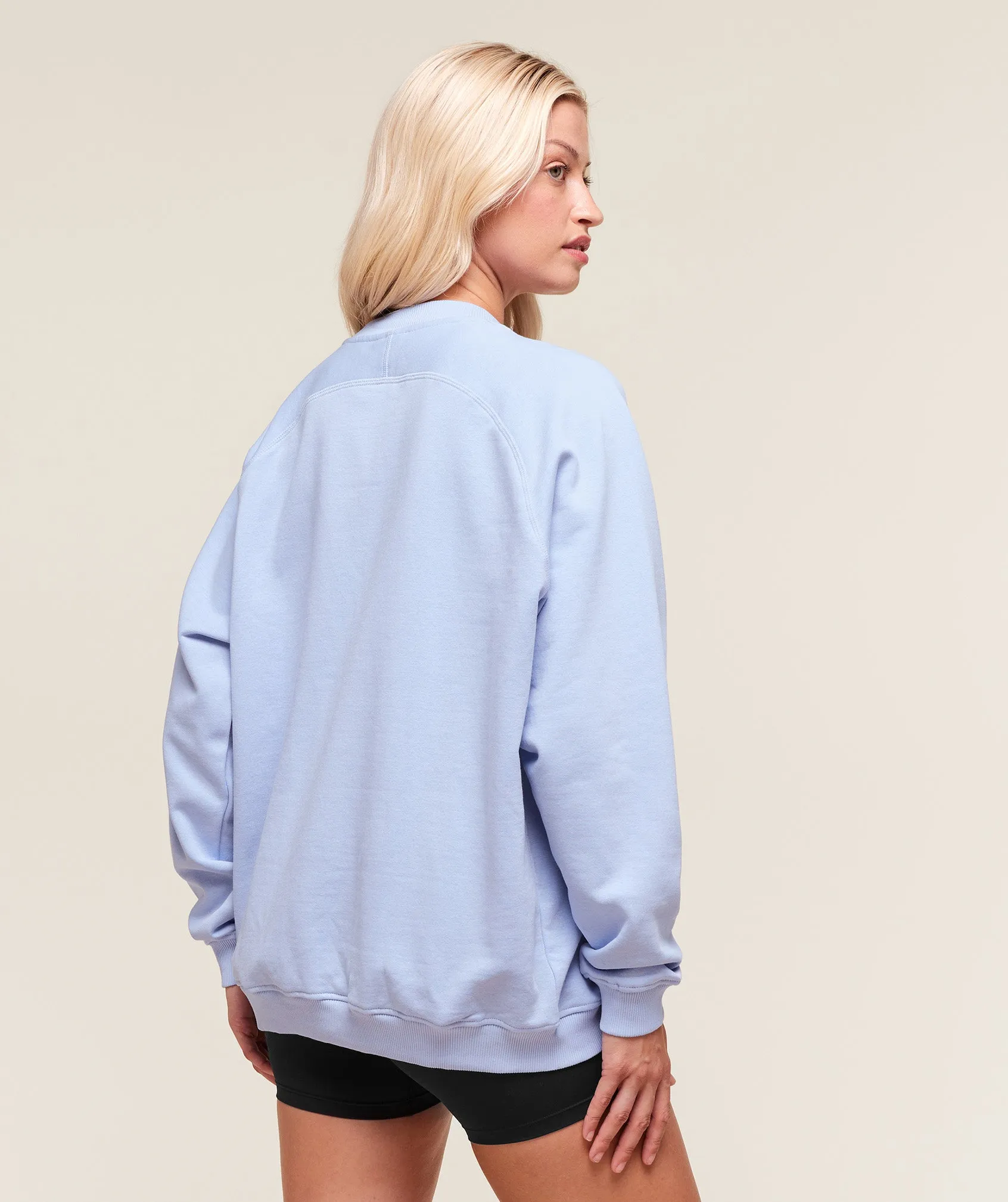 Gymshark Training Oversized Fleece Sweatshirt - Peri Blue sold by Gymshark product image thumbnail 2
