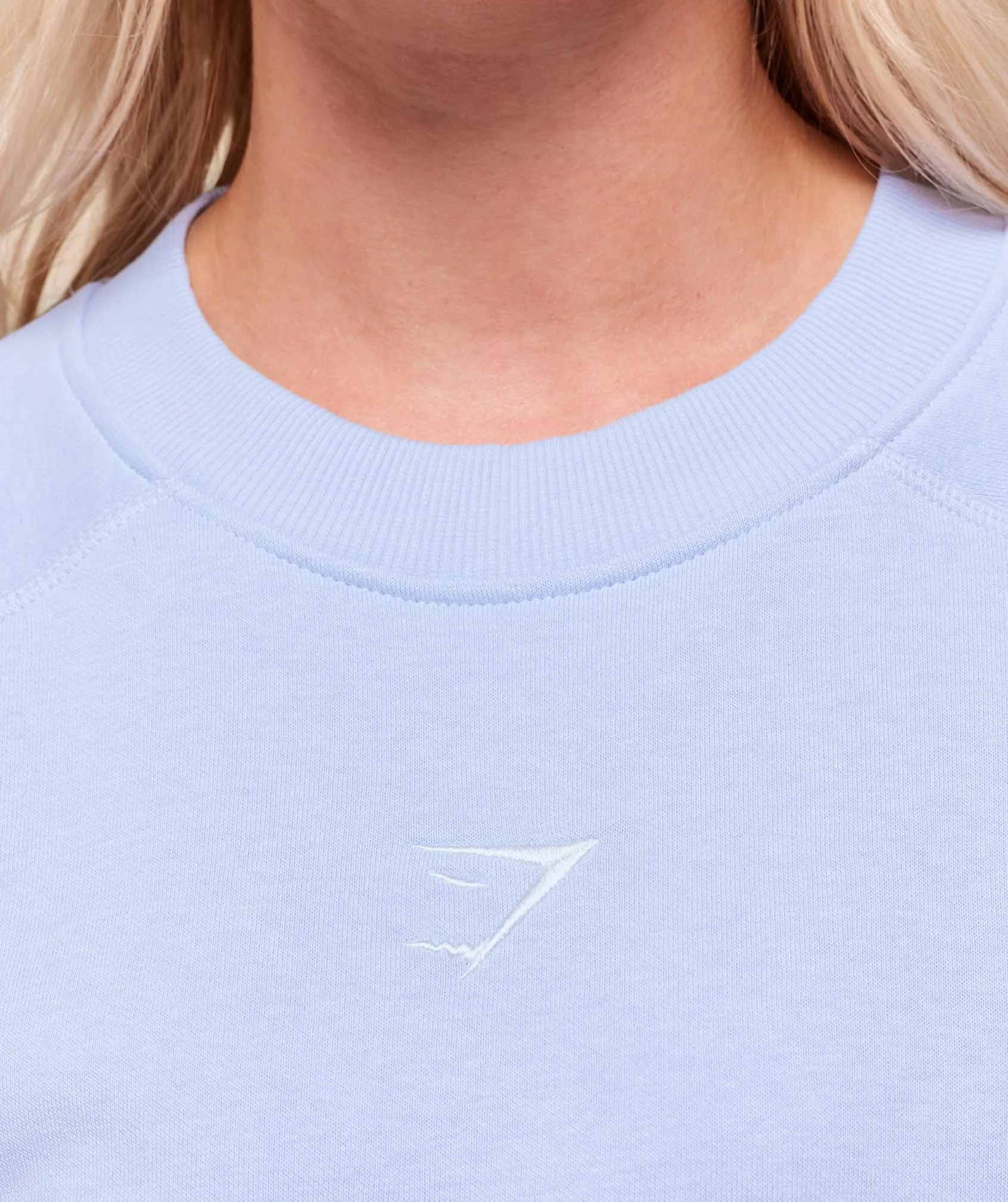 Gymshark Training Oversized Fleece Sweatshirt - Peri Blue sold by Gymshark product image thumbnail 4