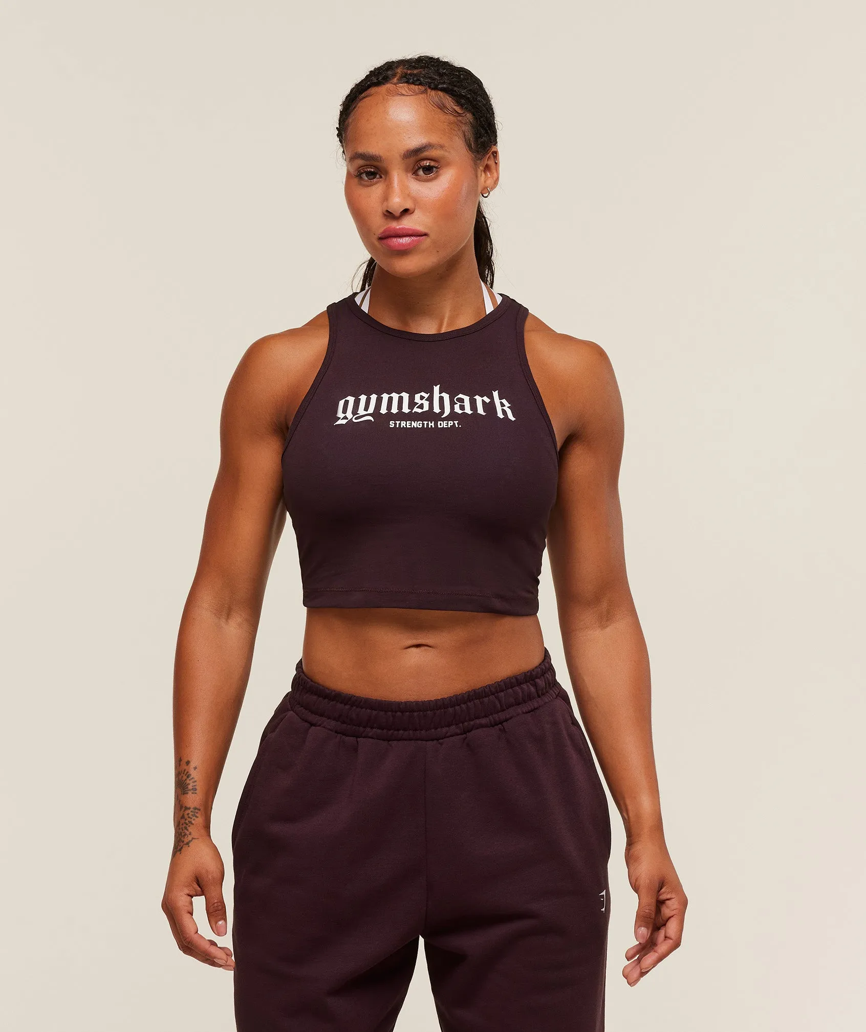 Gymshark Strength Department Tank - Cherry Purple sold by Gymshark