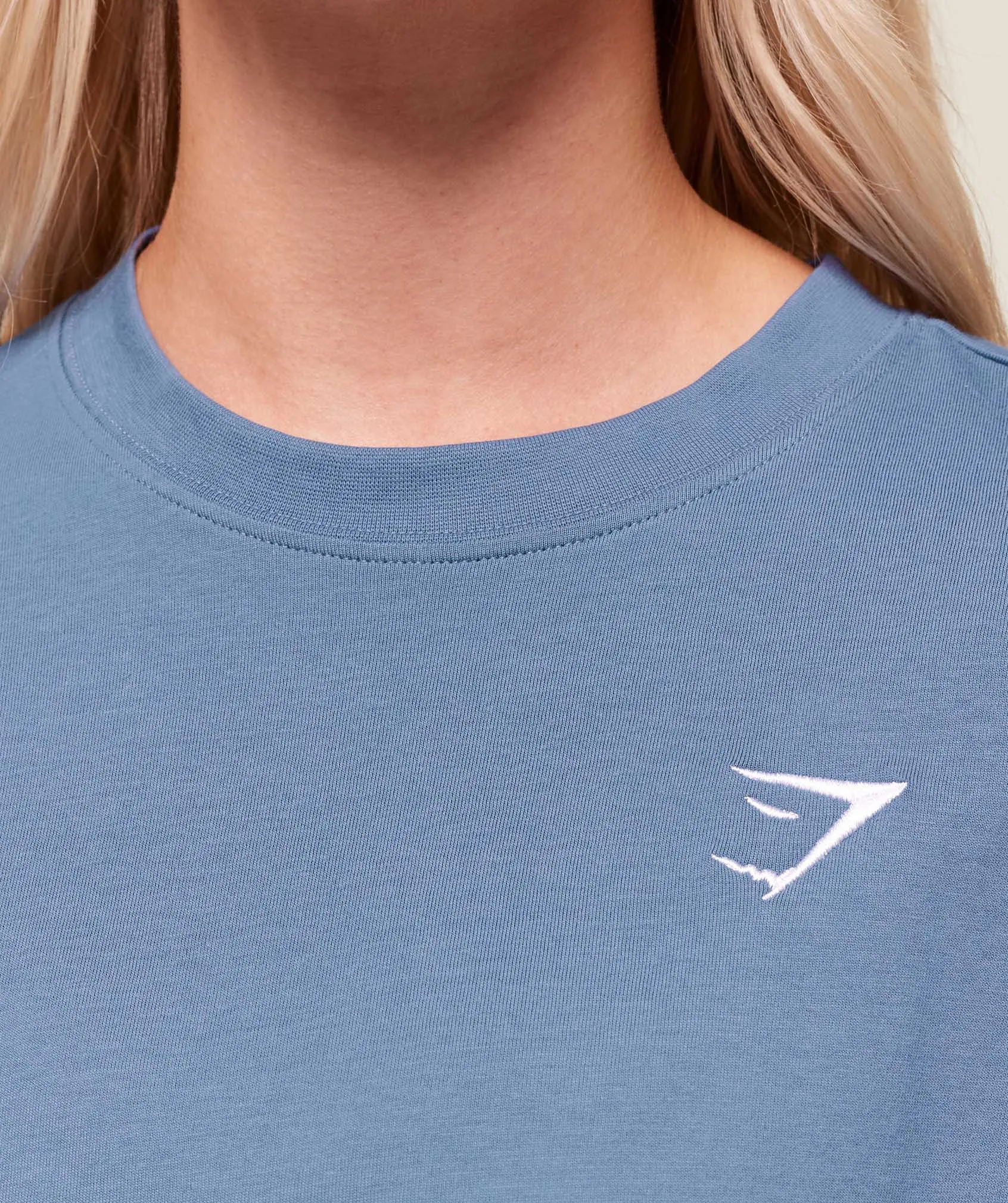 Gymshark Training Oversized T-Shirt - Worn Blue sold by Gymshark product image thumbnail 4