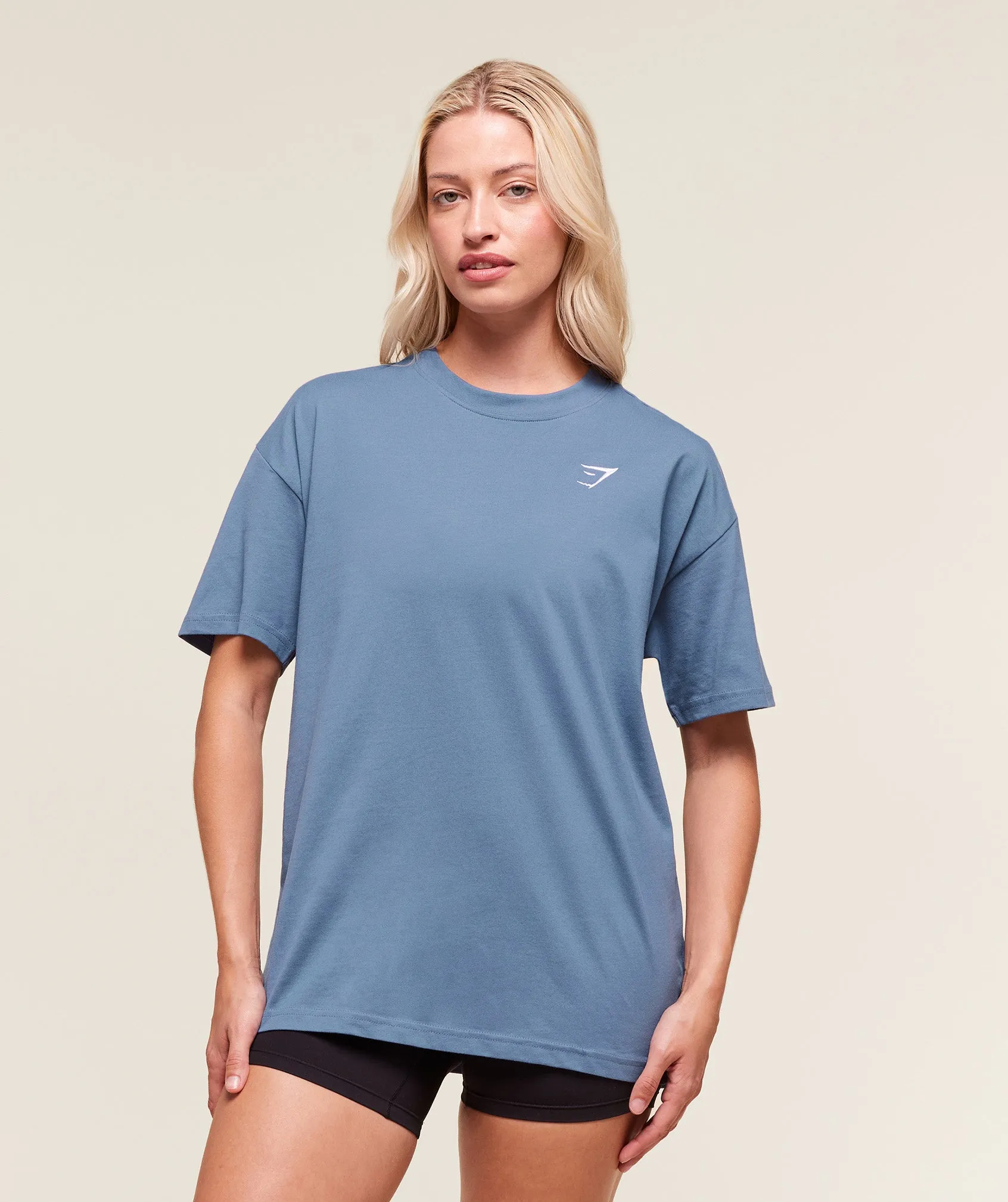 Gymshark Training Oversized T-Shirt - Worn Blue sold by Gymshark