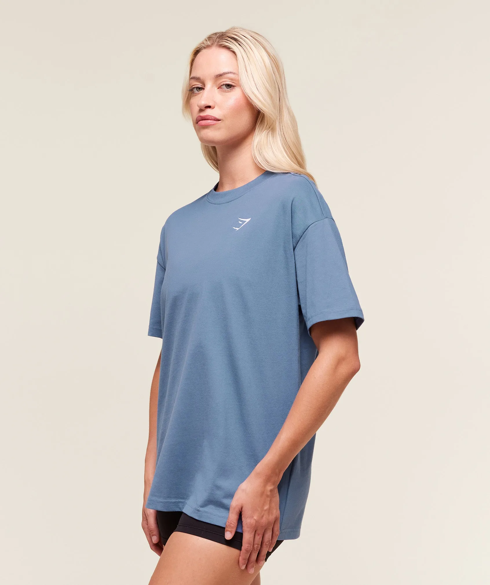 Gymshark Training Oversized T-Shirt - Worn Blue sold by Gymshark product image thumbnail 3