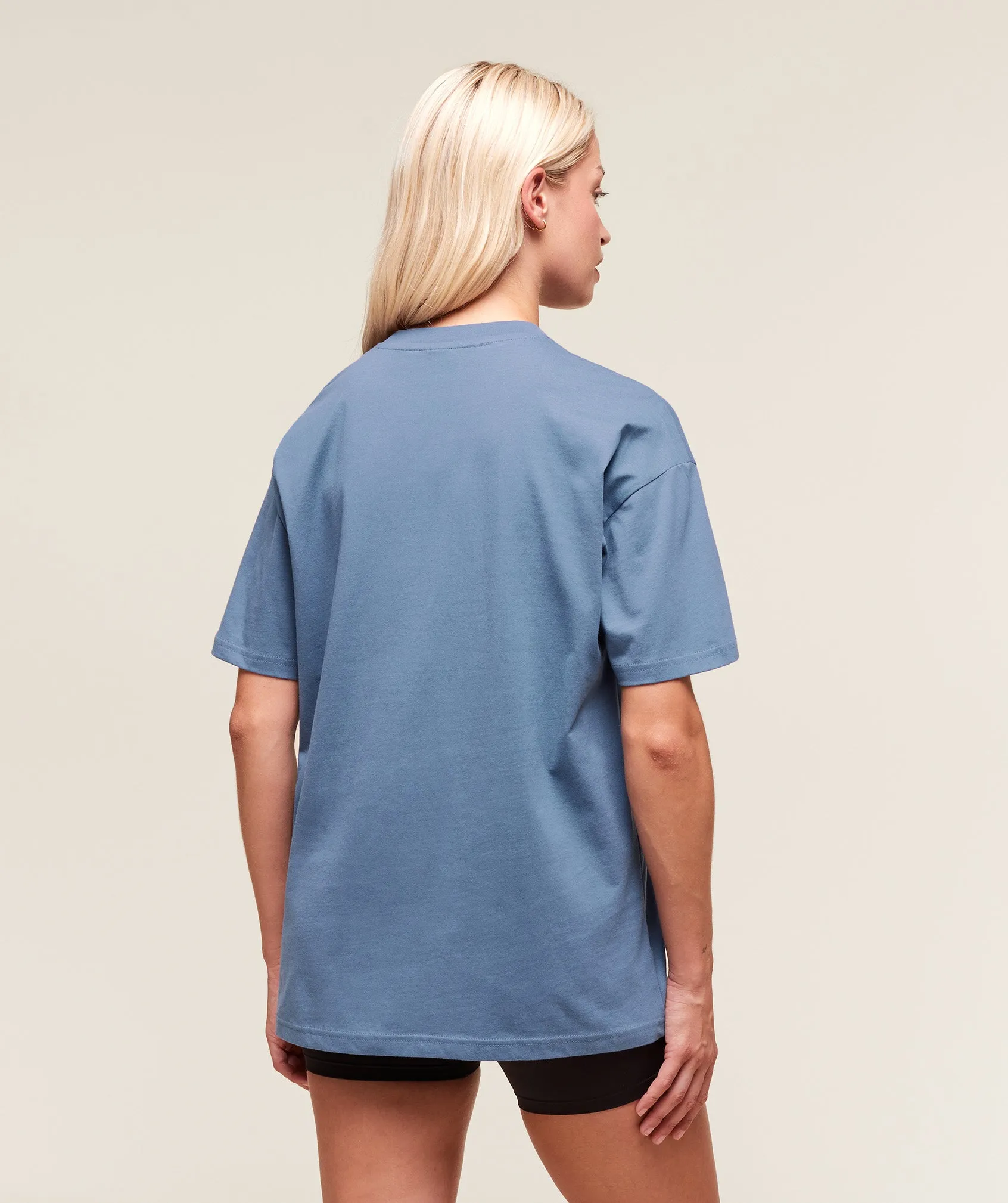Gymshark Training Oversized T-Shirt - Worn Blue sold by Gymshark product image thumbnail 2