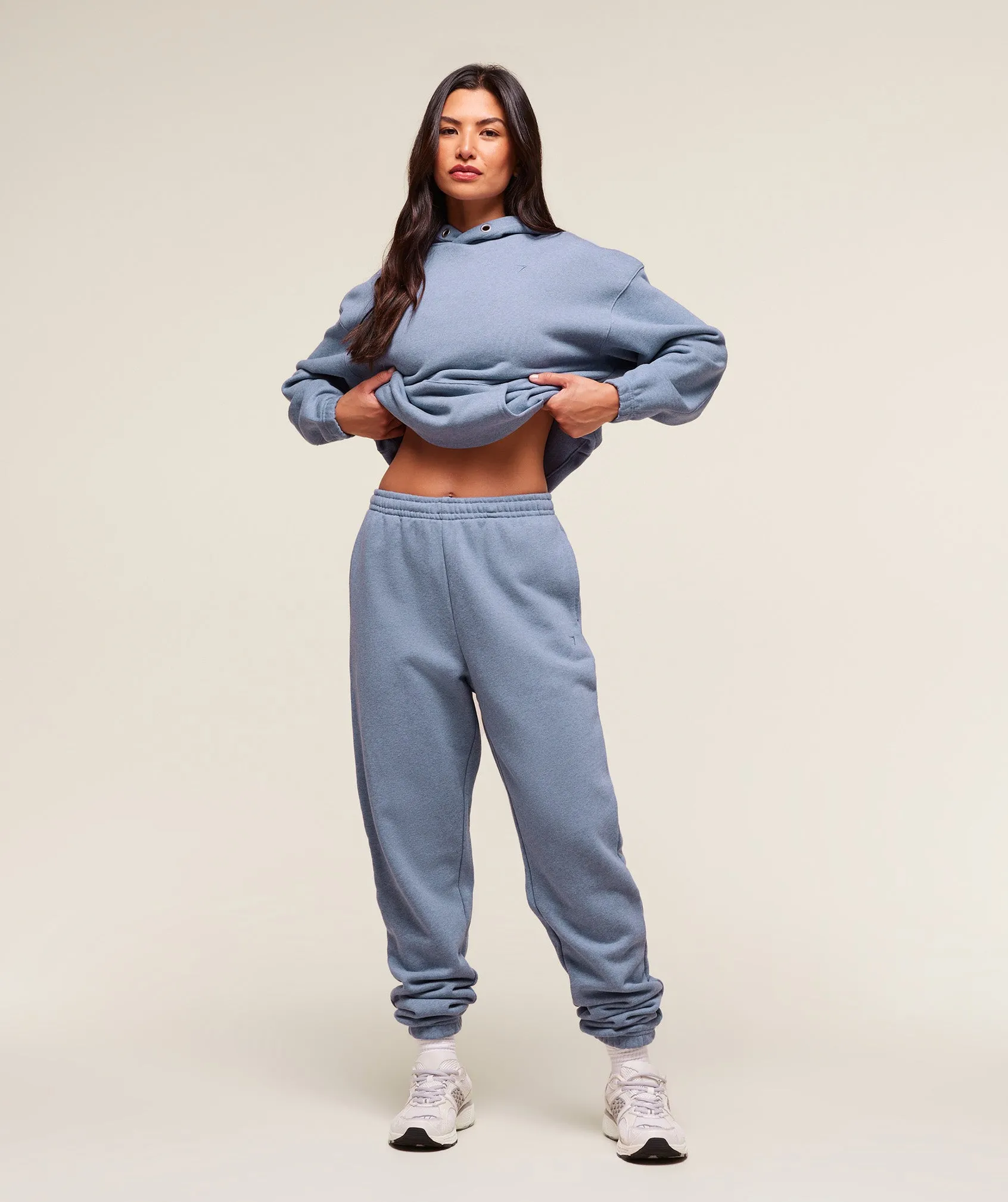 Gymshark Rest Day Sweats 2.0 Oversized Hoodie - Bros Worn Blue Marl sold by Gymshark product image thumbnail 5