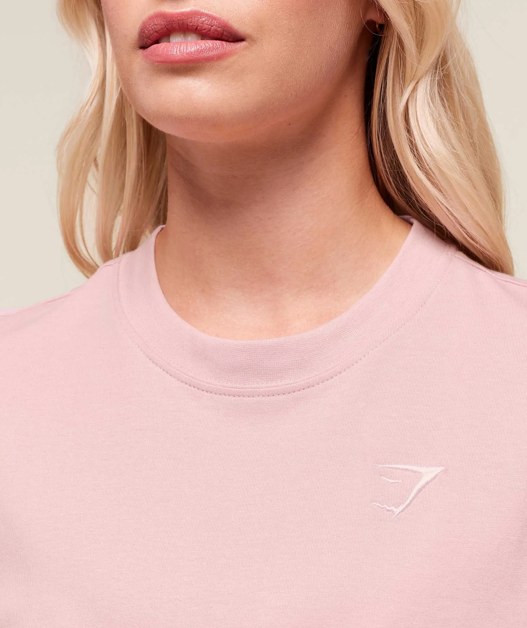 Gymshark Training Oversized T-Shirt - Cloud Pink sold by Gymshark product image thumbnail 4