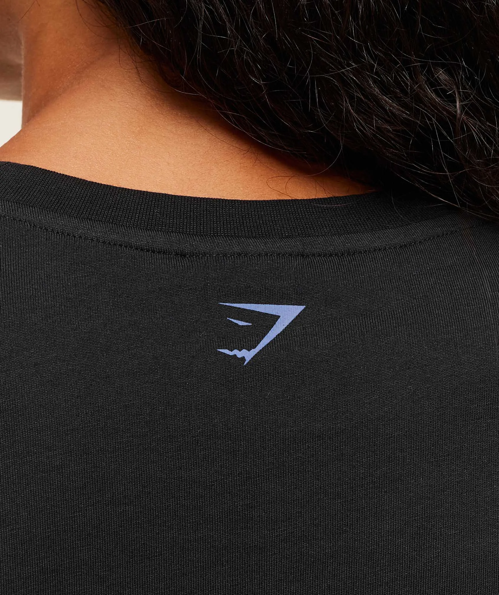 Gymshark Lifting Club Graphic Oversized Long Sleeve T-Shirt - Black sold by Gymshark product image thumbnail 5