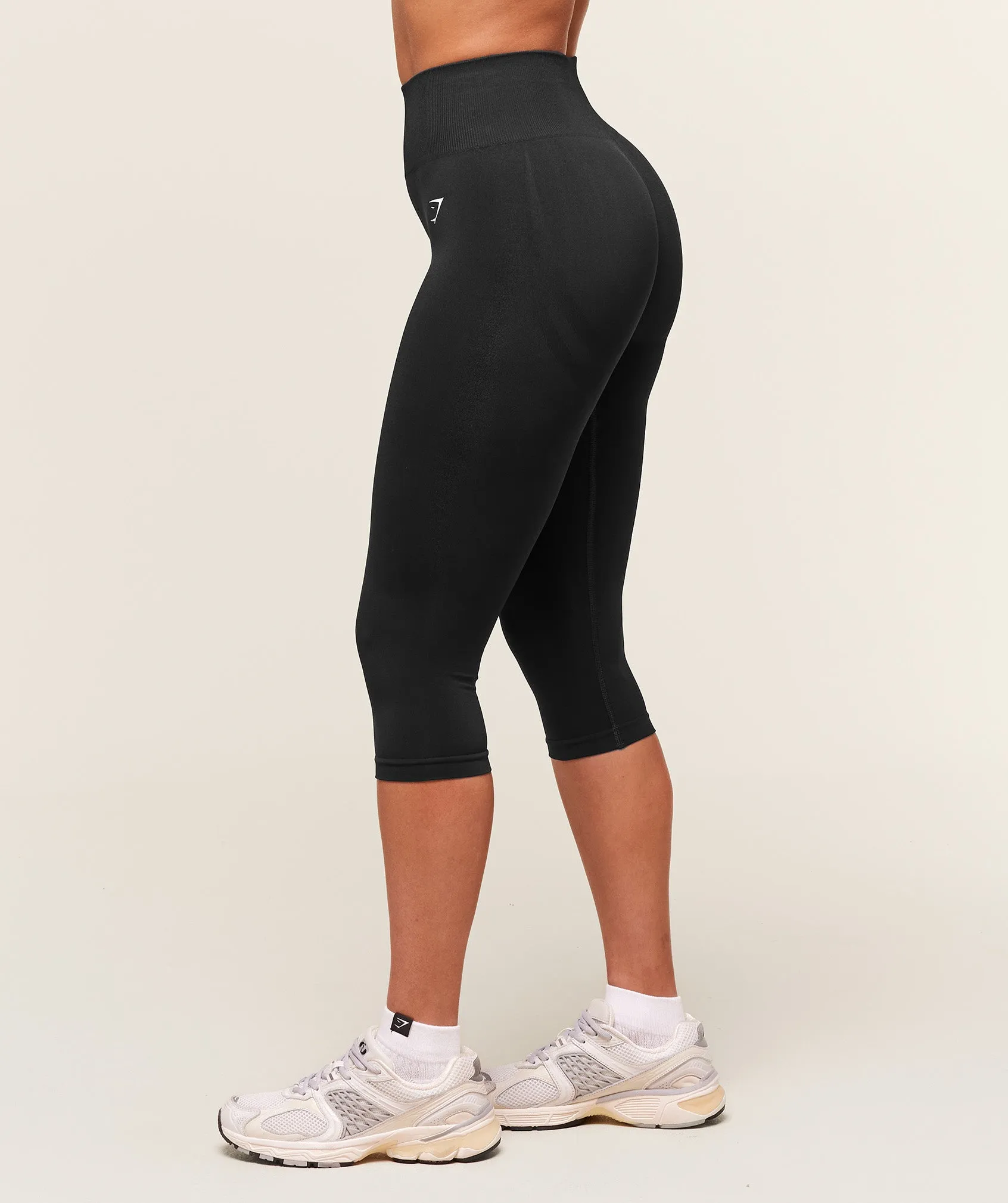 Gymshark Everyday Seamless Capri Legging - Black sold by Gymshark product image thumbnail 3