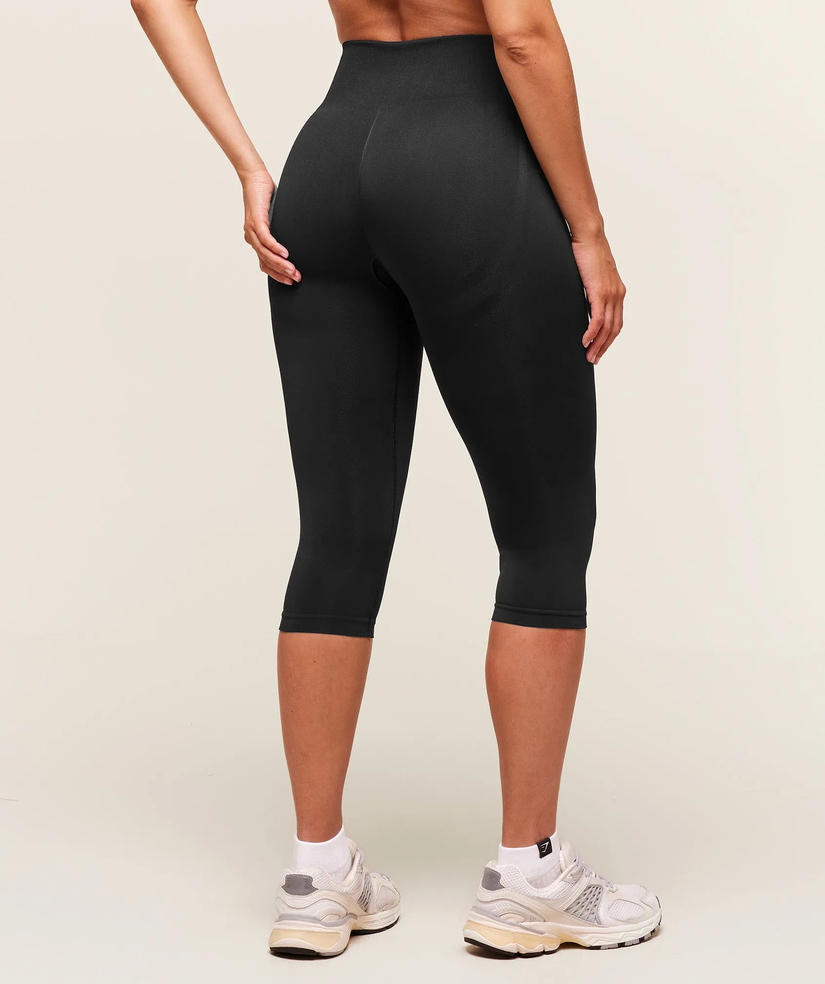 Gymshark Everyday Seamless Capri Legging - Black sold by Gymshark product image thumbnail 2