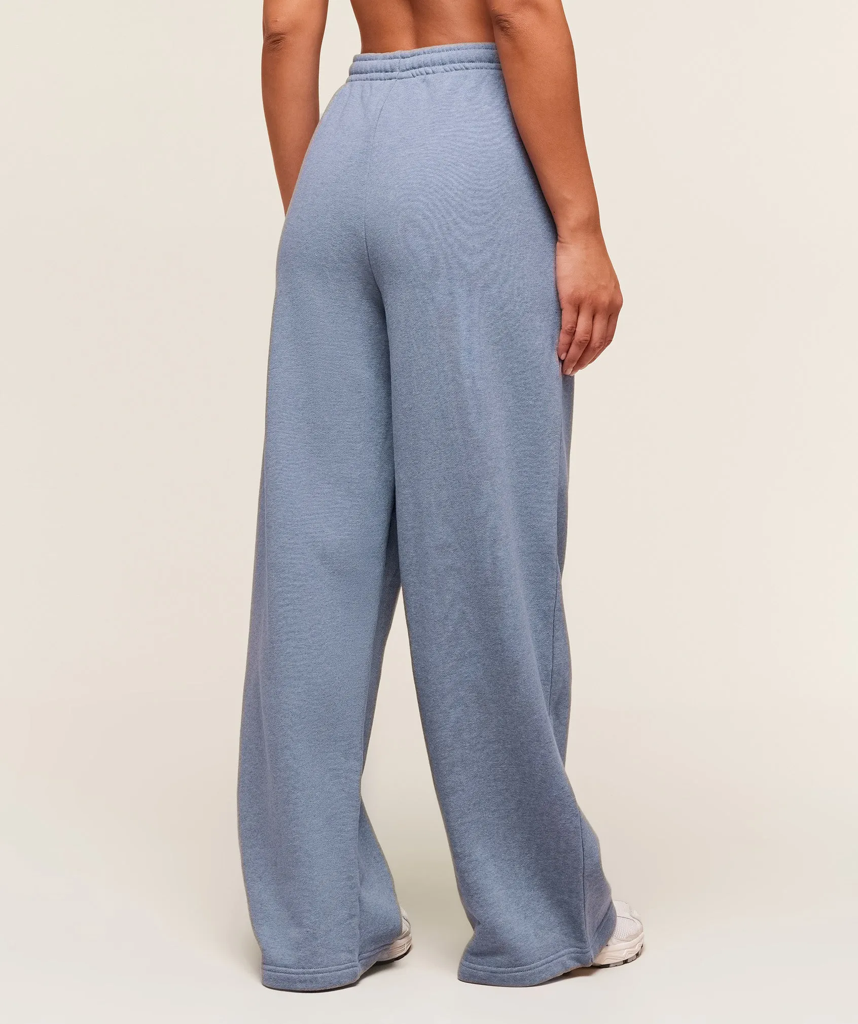 Gymshark Rest Day Sweats 2.0 Wide Leg Joggers - Worn Blue Marl sold by Gymshark product image thumbnail 2