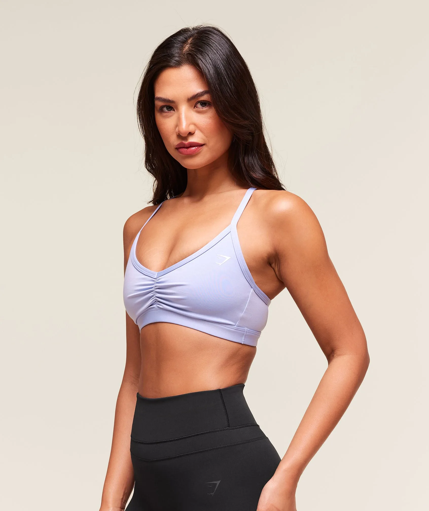 Gymshark Ruched Strappy Sports Bra - Peri Blue sold by Gymshark product image thumbnail 3