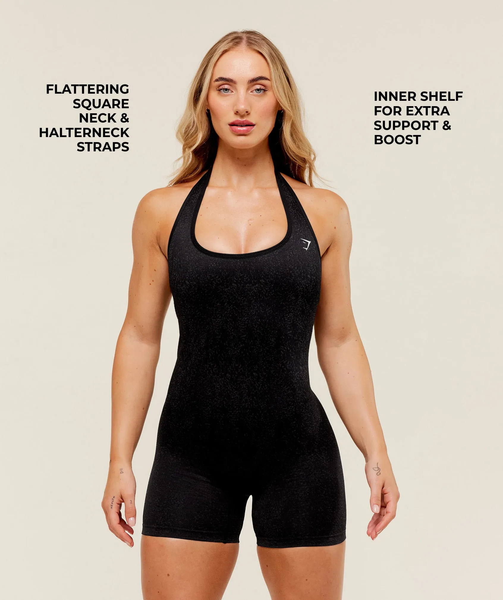 Gymshark Adapt Fleck x Whitney All in One - Black sold by Gymshark product image thumbnail 4