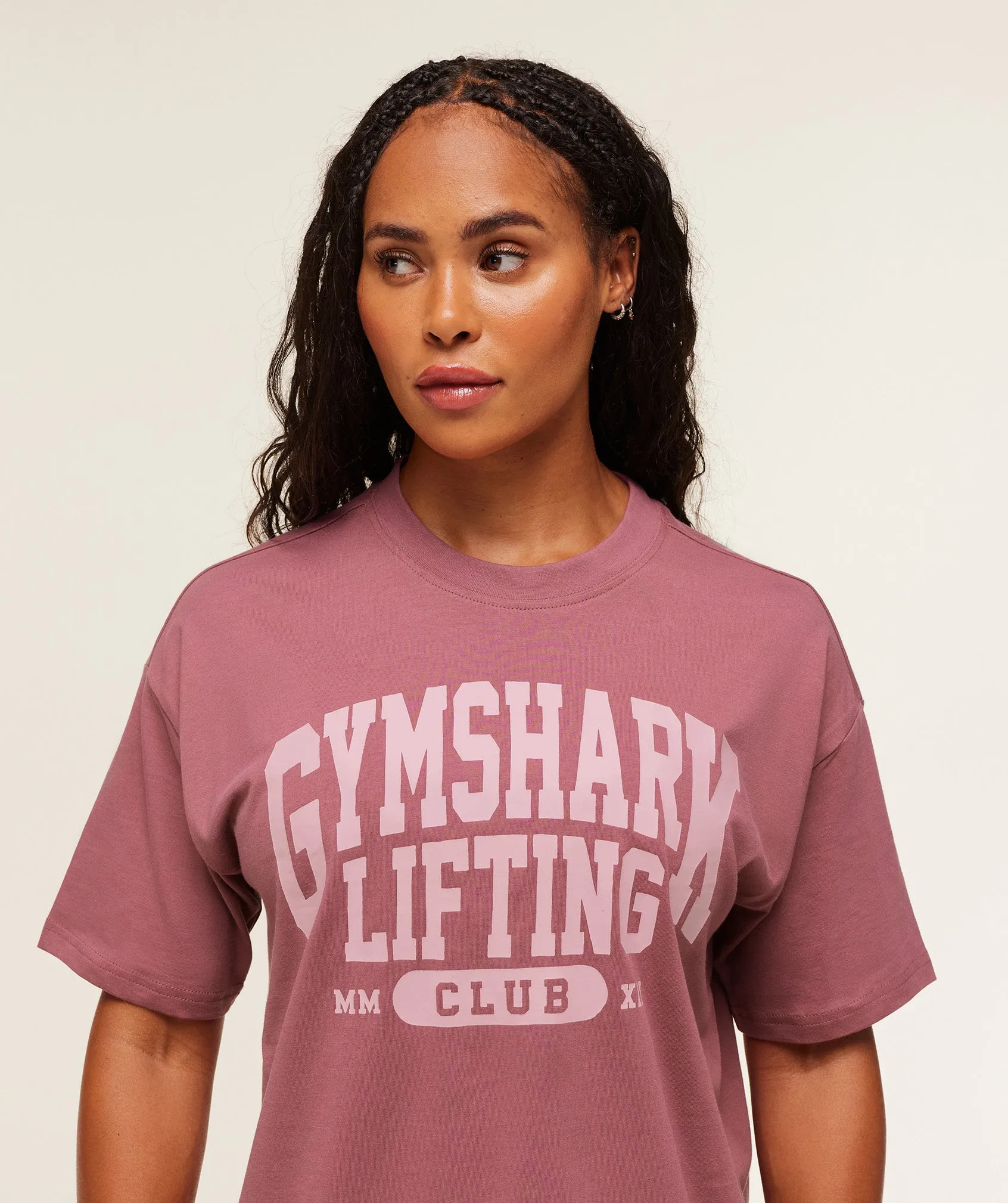 Gymshark Lifting Club Graphic Oversized T-Shirt - Reset Pink sold by Gymshark product image thumbnail 4