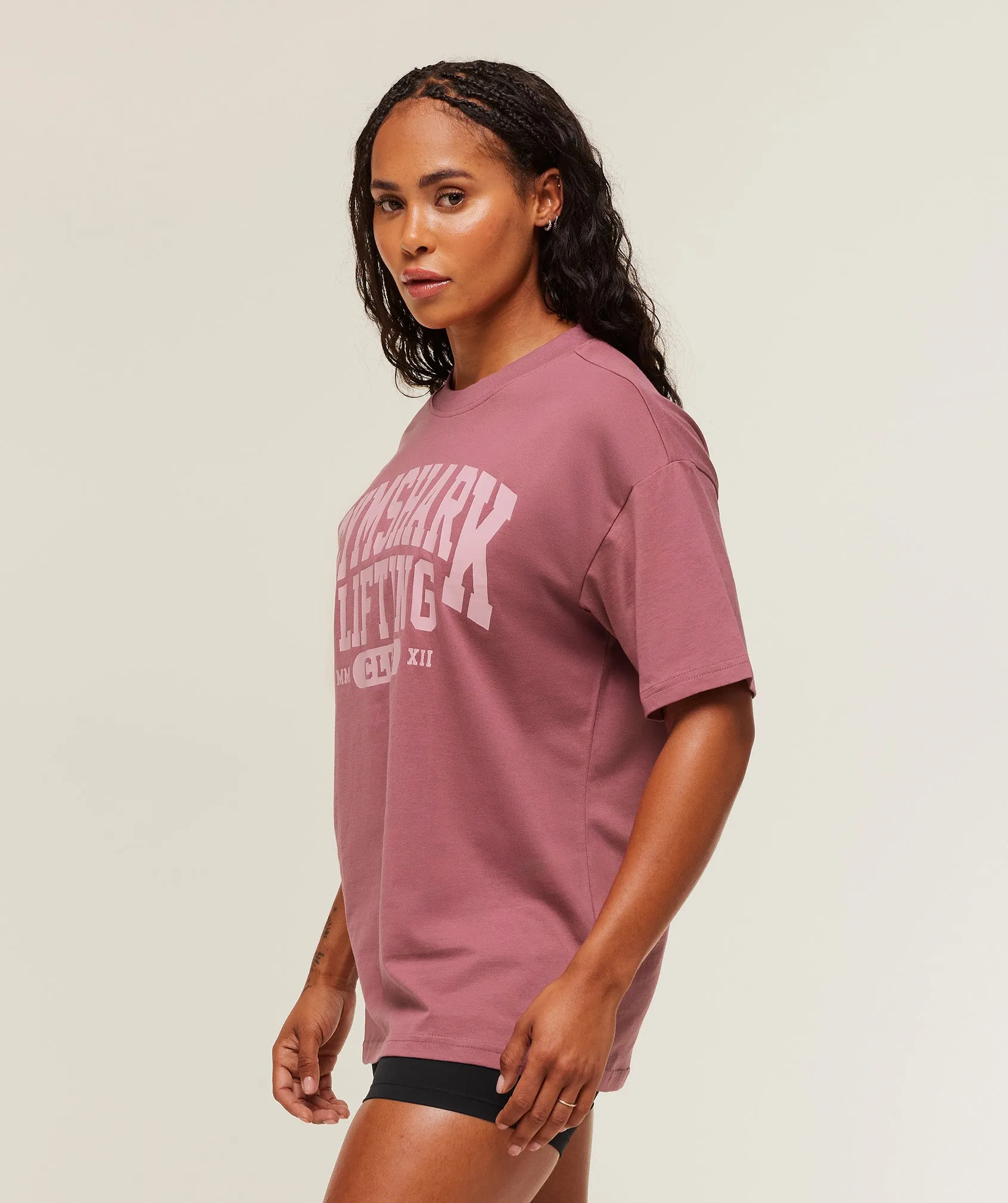 Gymshark Lifting Club Graphic Oversized T-Shirt - Reset Pink sold by Gymshark product image thumbnail 3