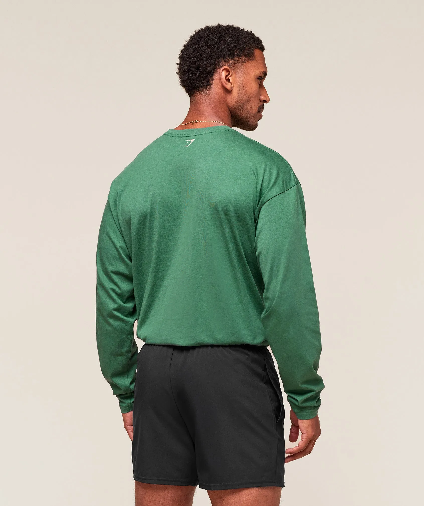 Gymshark Worn Graphic Long Sleeve T-Shirt - Lift Green sold by Gymshark product image thumbnail 2
