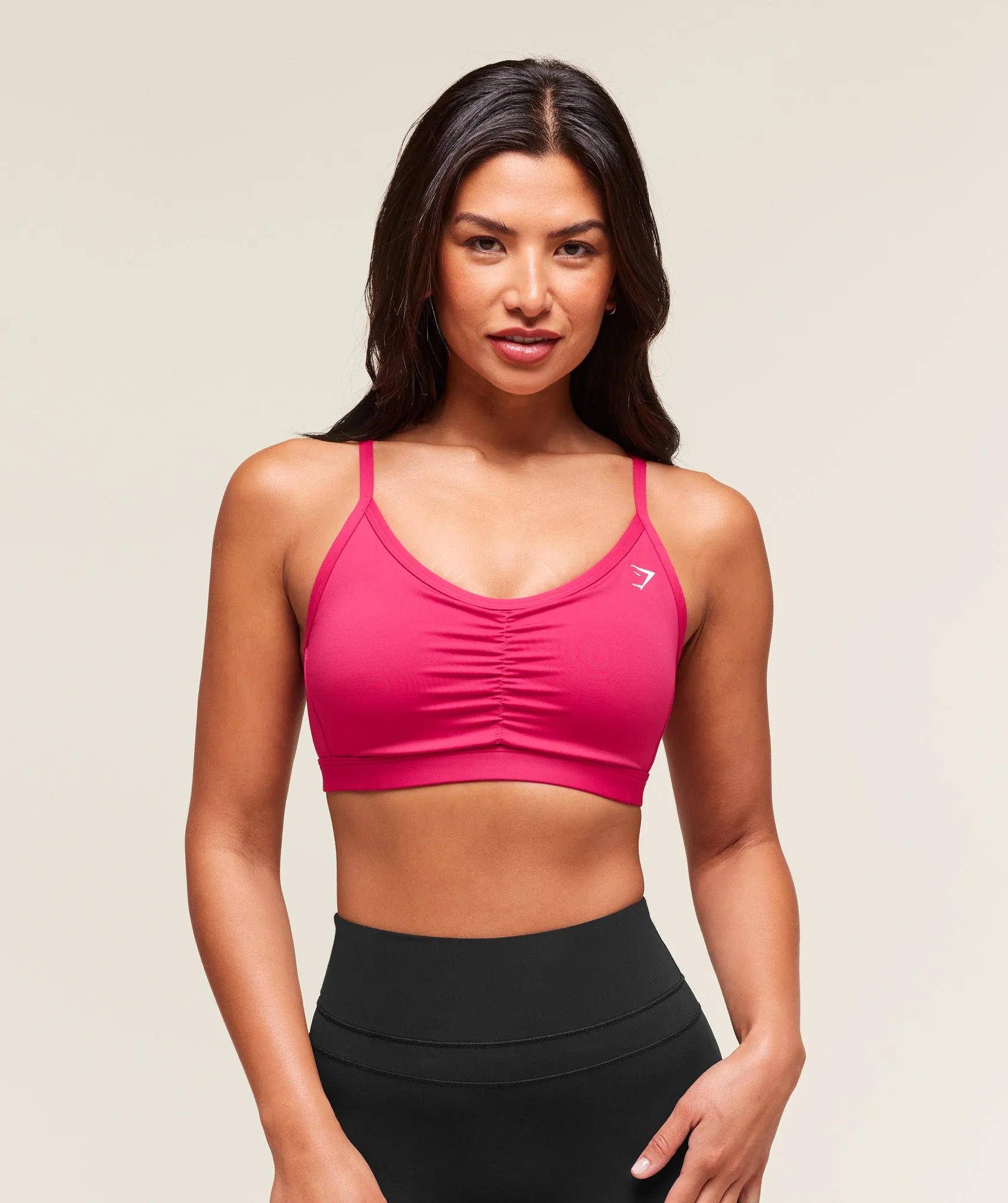 Gymshark Ruched Sports Bra - Build Pink sold by Gymshark