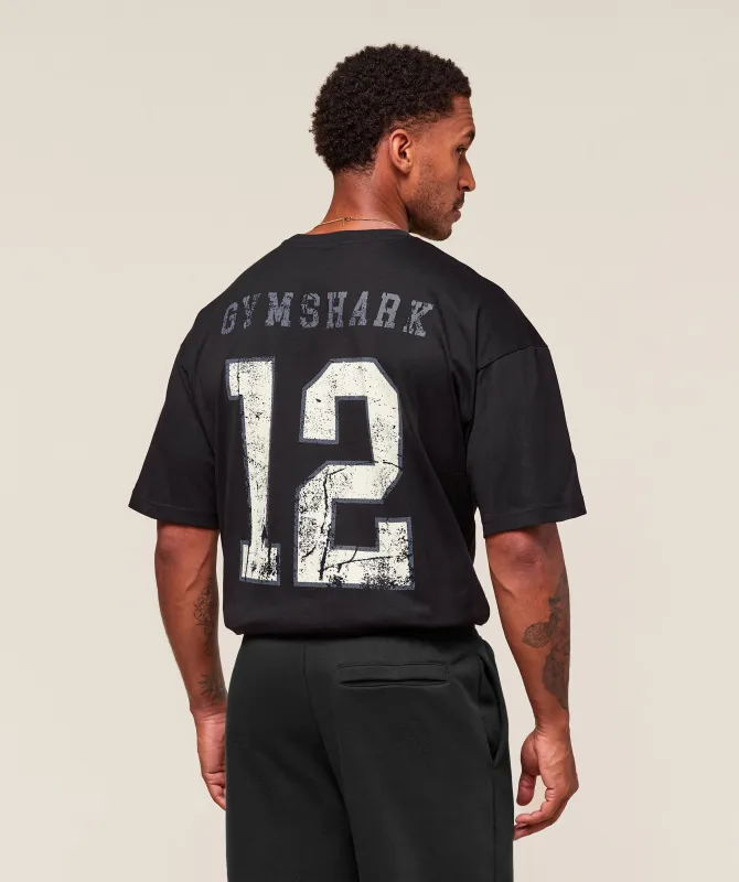 Gymshark Campus T-Shirt - Black sold by Gymshark