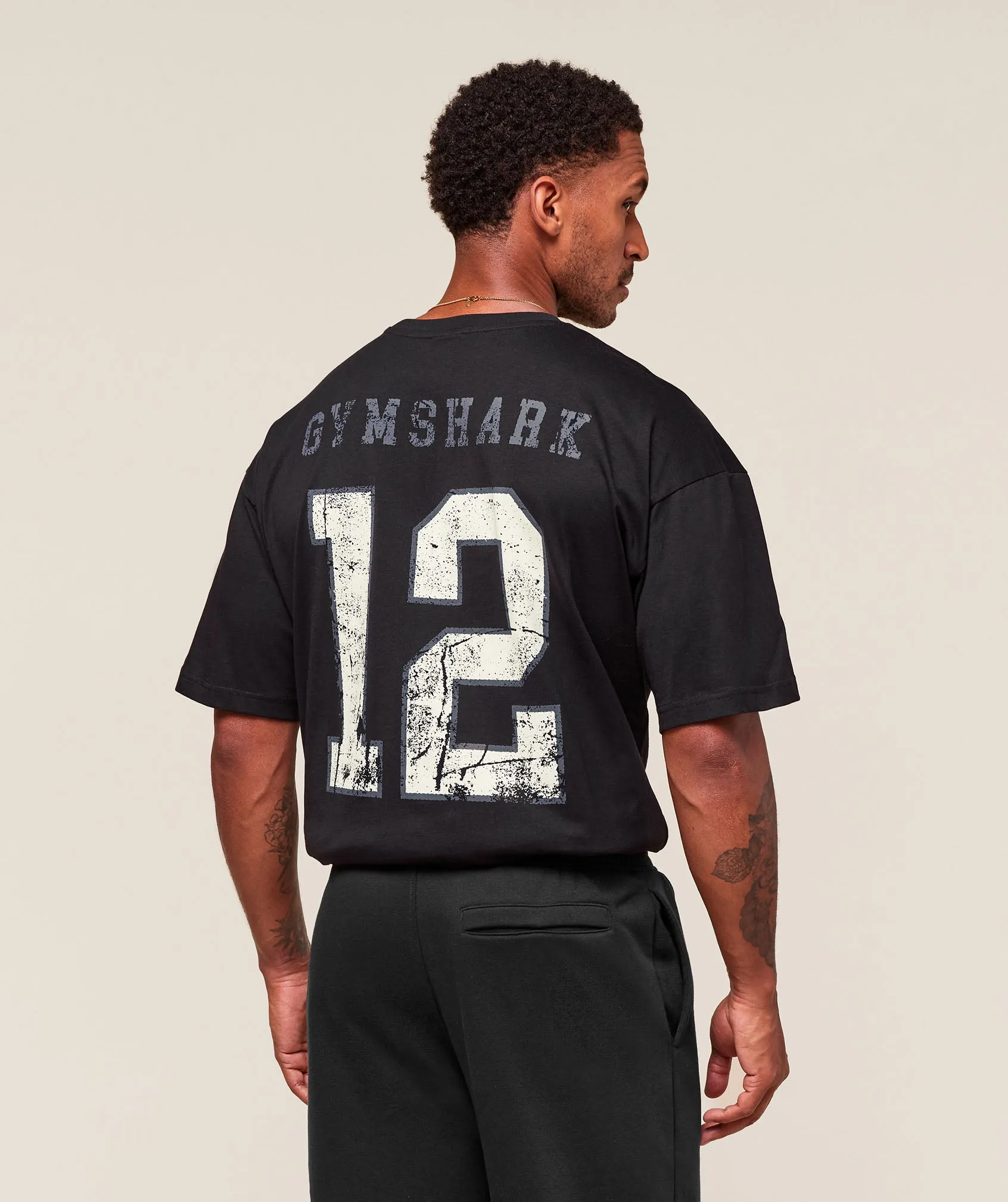 Gymshark Campus T-Shirt - Black sold by Gymshark
