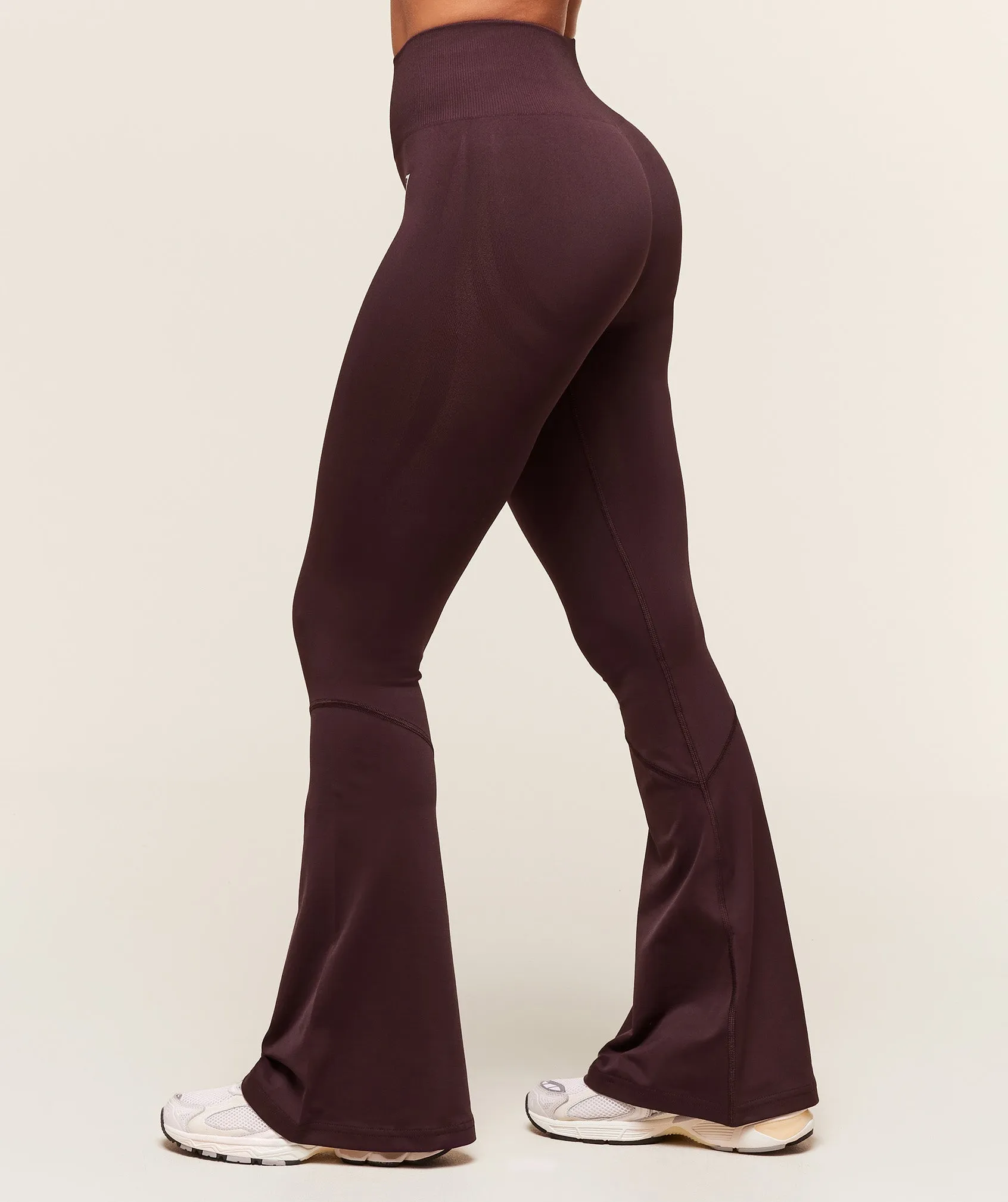 Gymshark Everyday Seamless Flared Legging - Cherry Purple sold by Gymshark product image thumbnail 3
