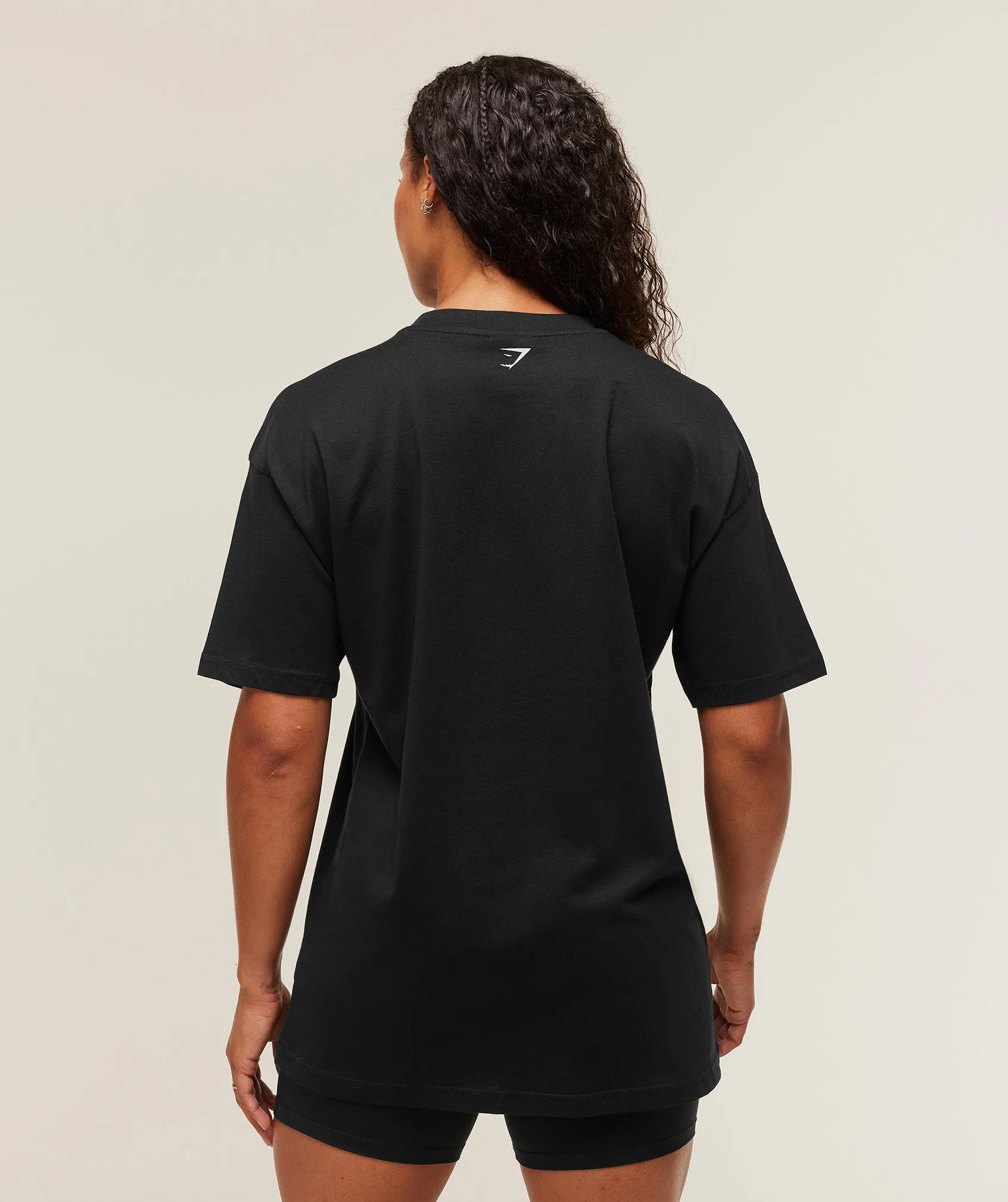Gymshark Lifting Club Graphic Oversized T-Shirt - Black/Soft White sold by Gymshark product image thumbnail 2