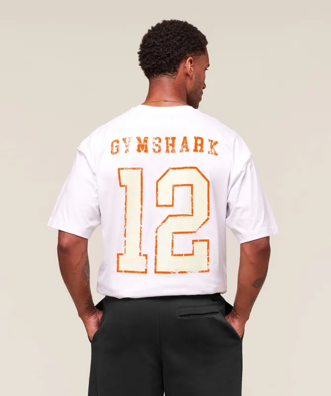 Gymshark Campus T-Shirt - White sold by Gymshark