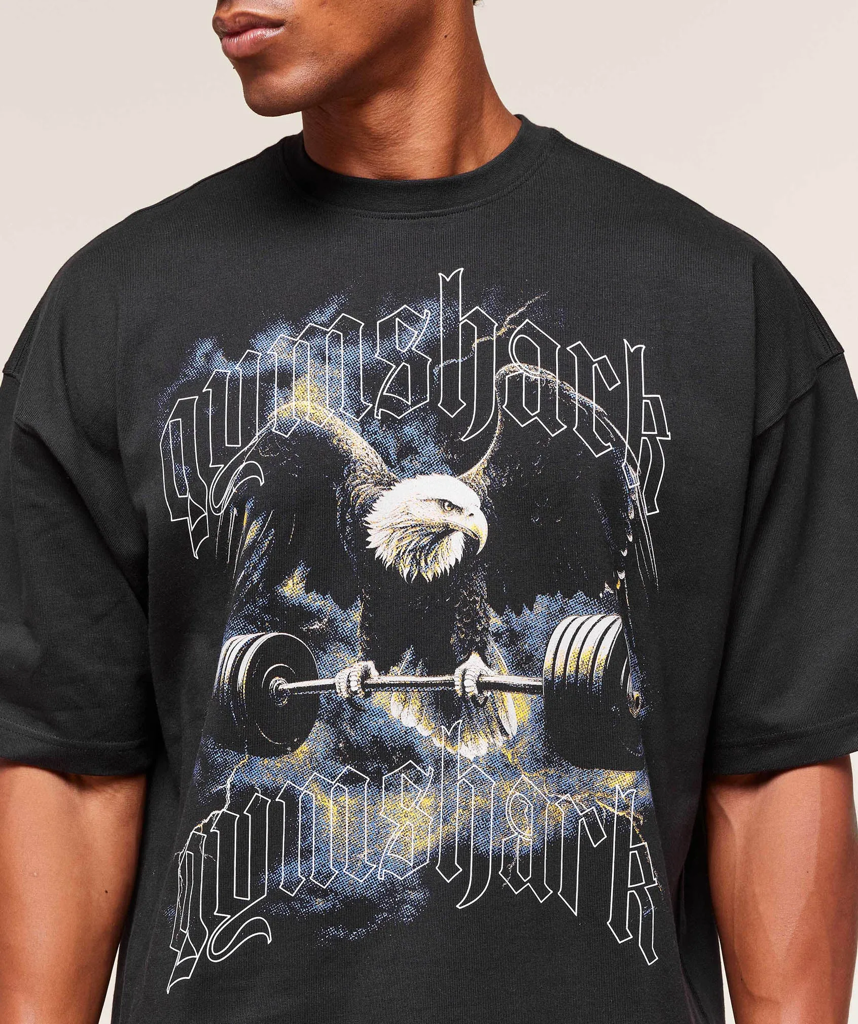 Gymshark Eagle Graphic T-Shirt - Black sold by Gymshark product image thumbnail 4