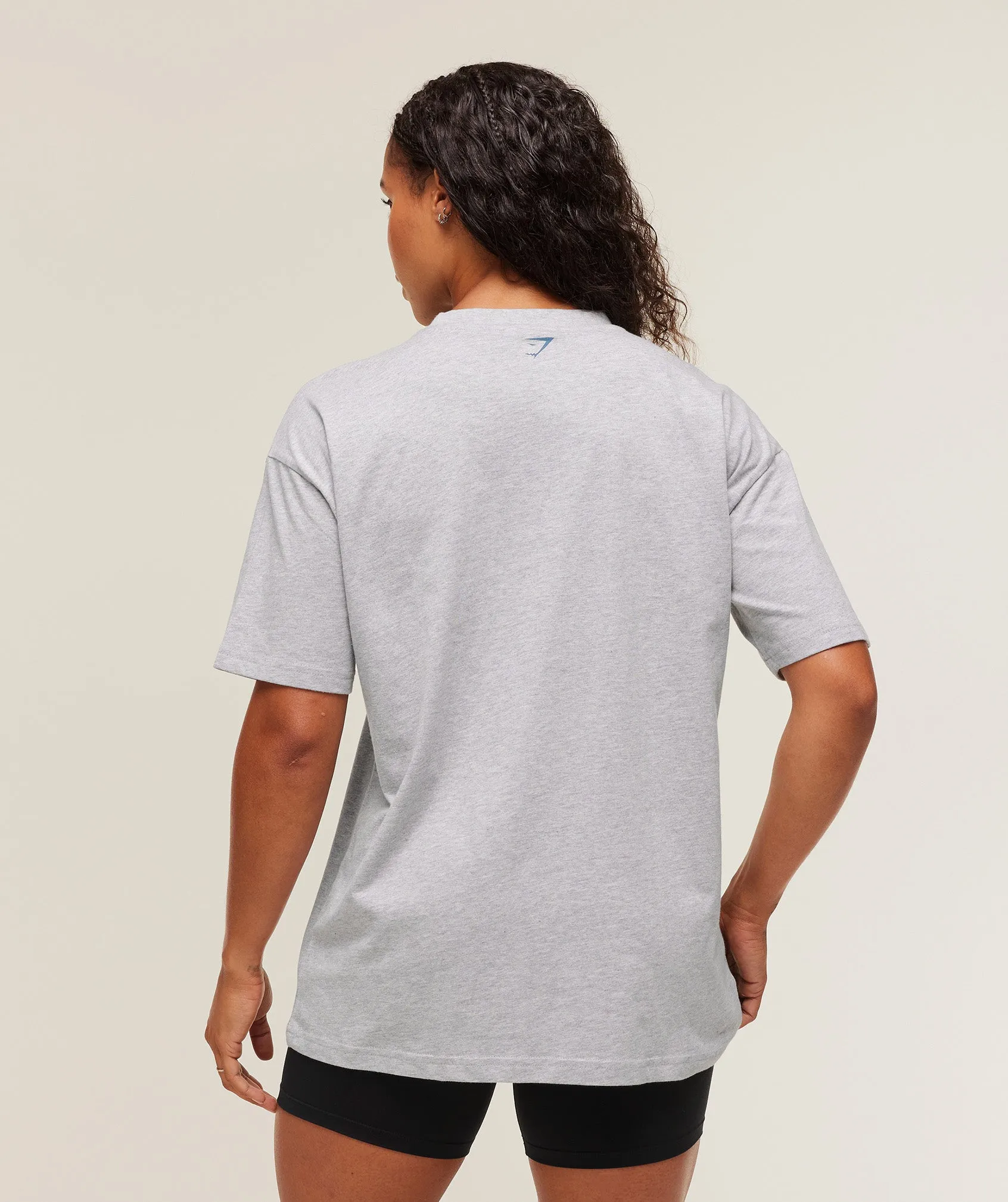 Gymshark Lifting Club Graphic Oversized T-Shirt - Light Grey Core Marl sold by Gymshark product image thumbnail 2
