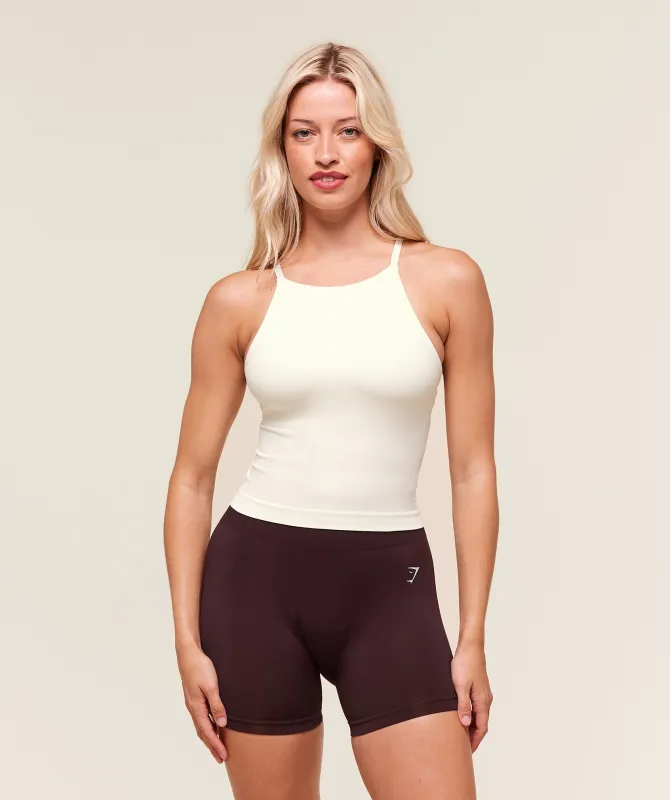 Gymshark Everyday Seamless Tank With Shelf - Soft White sold by Gymshark