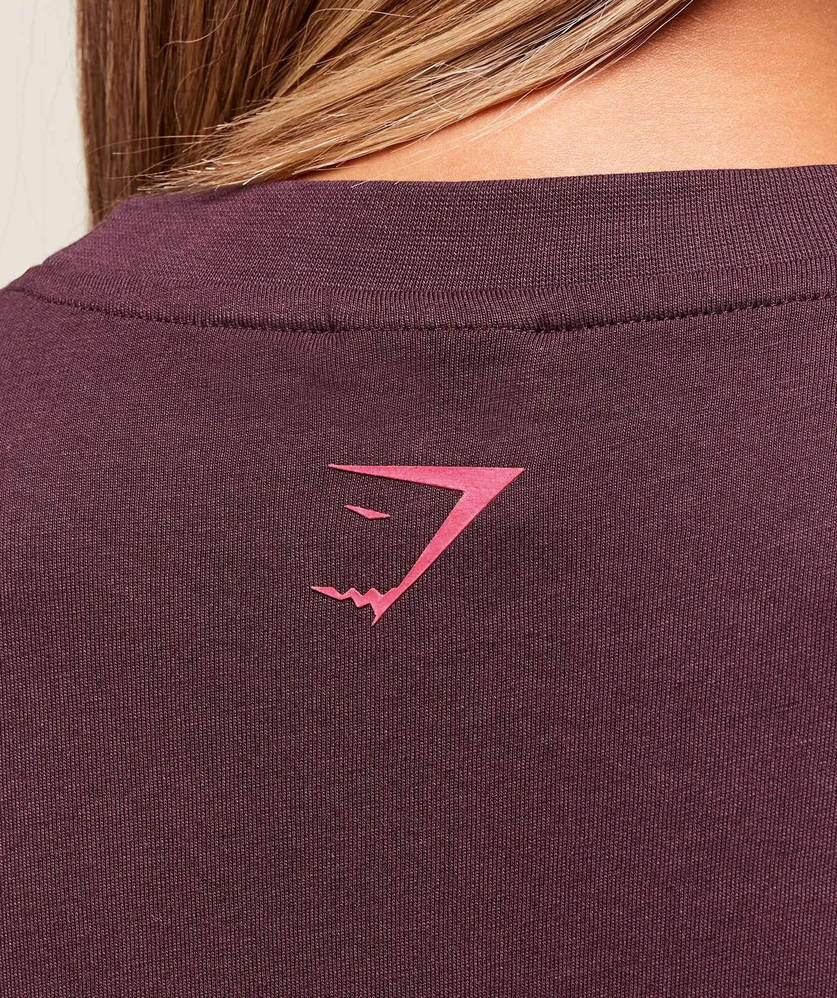 Gymshark Block Oversized T-Shirt - Cherry Purple sold by Gymshark product image thumbnail 4