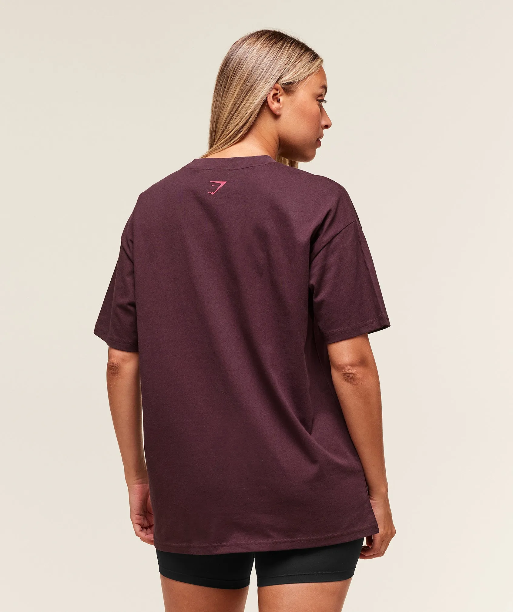 Gymshark Block Oversized T-Shirt - Cherry Purple sold by Gymshark product image thumbnail 2