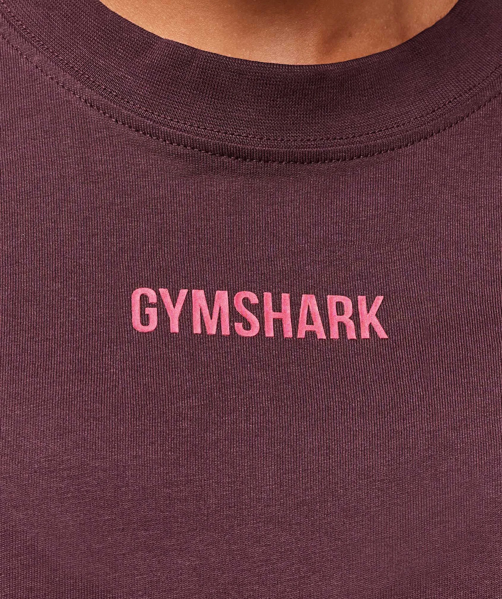 Gymshark Block Oversized T-Shirt - Cherry Purple sold by Gymshark product image thumbnail 5