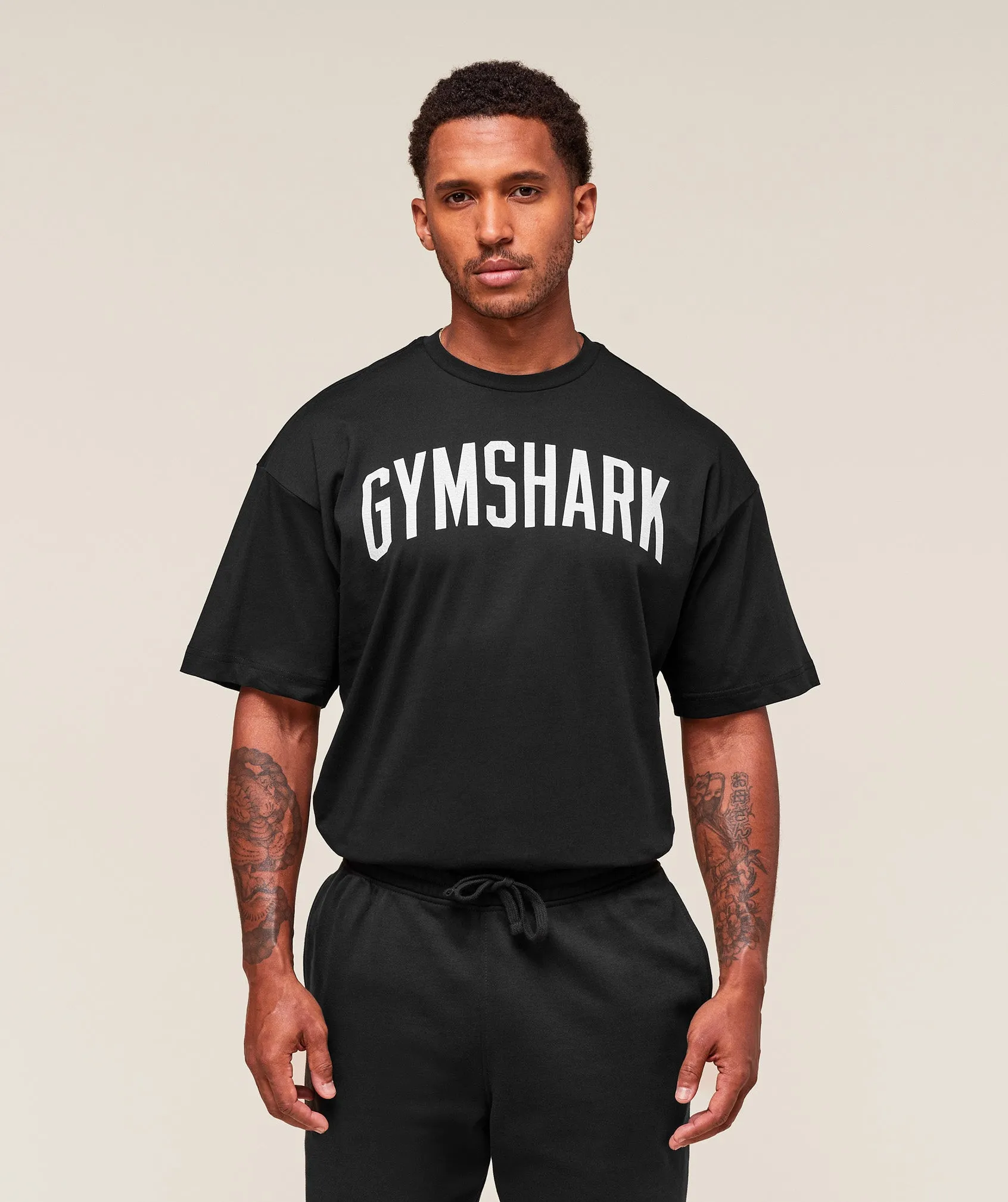 Gymshark Worn Graphic T-Shirt - Black sold by Gymshark