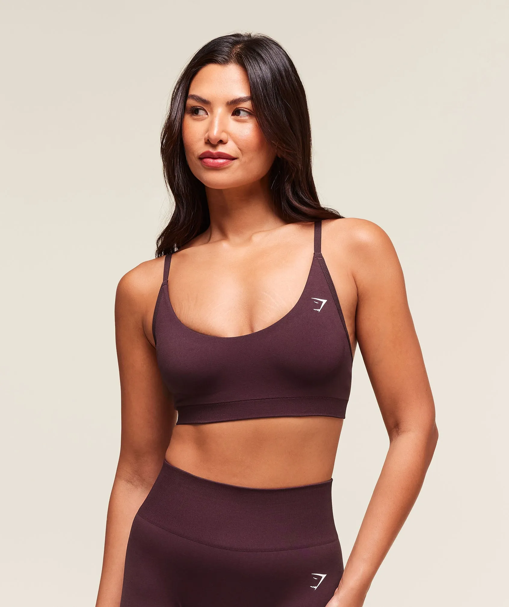 Gymshark Everyday Seamless Racerback Sports Bra - Cherry Purple sold by Gymshark product image thumbnail 3