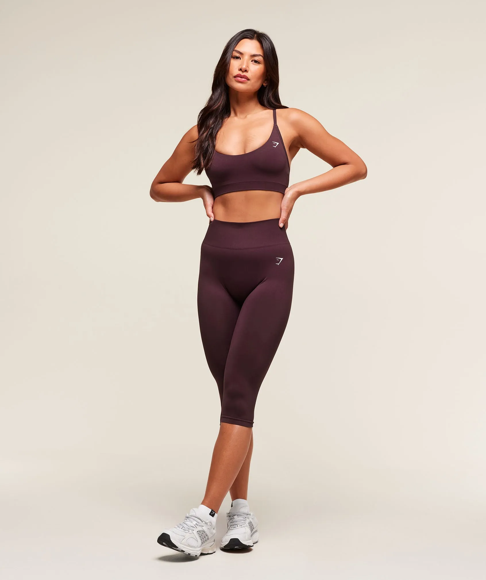 Gymshark Everyday Seamless Racerback Sports Bra - Cherry Purple sold by Gymshark product image thumbnail 5
