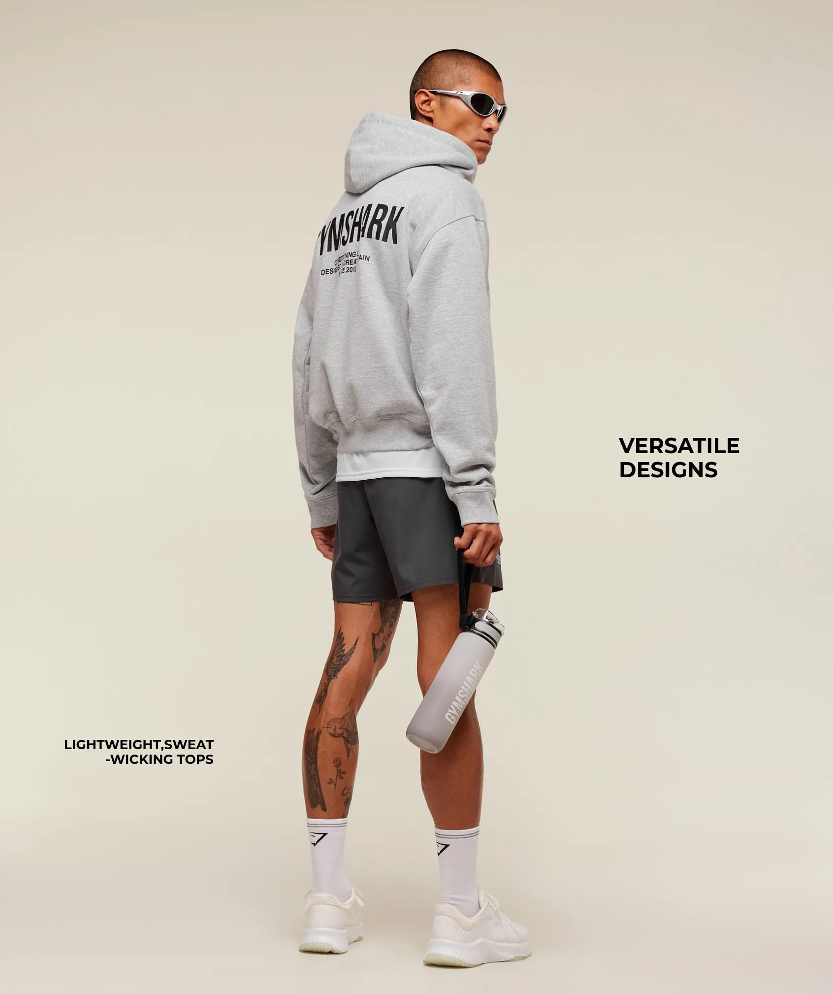 Gymshark Conditioning Club Shorts - Onyx Grey sold by Gymshark product image thumbnail 4