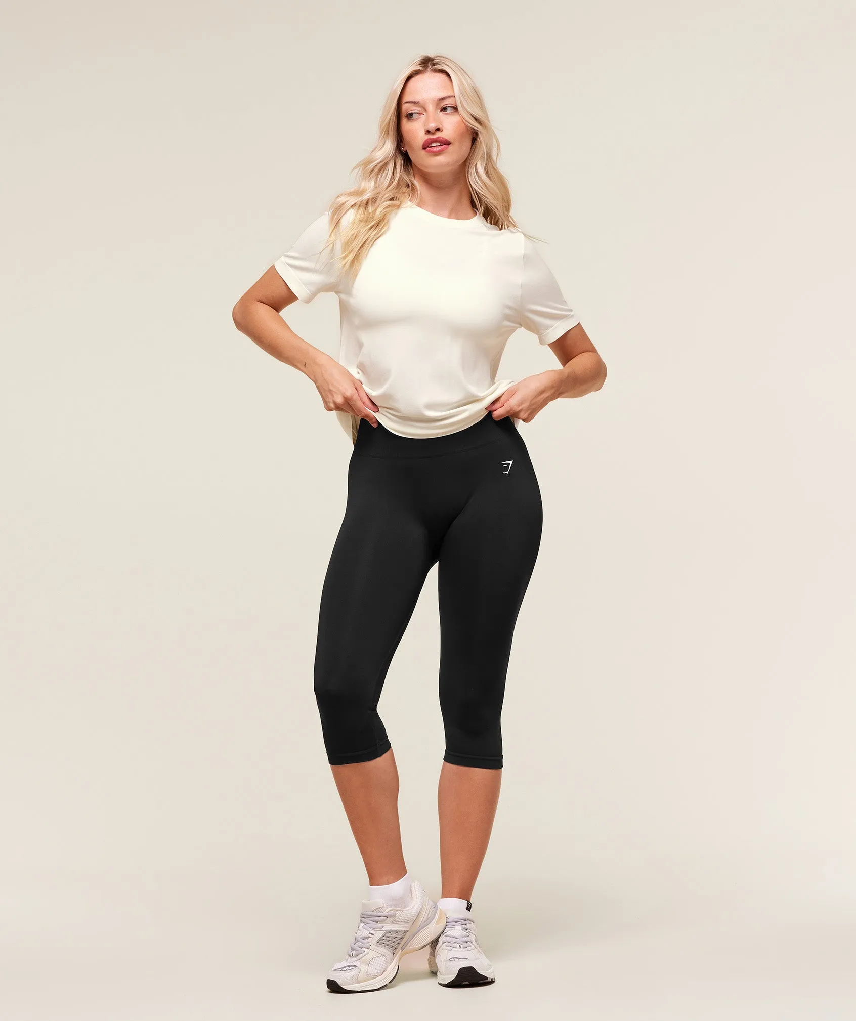 Gymshark Everyday Seamless T-Shirt - Soft White sold by Gymshark product image thumbnail 5