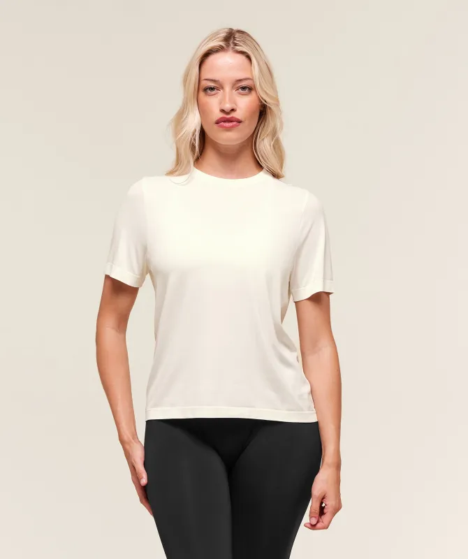 Gymshark Everyday Seamless T-Shirt - Soft White sold by Gymshark
