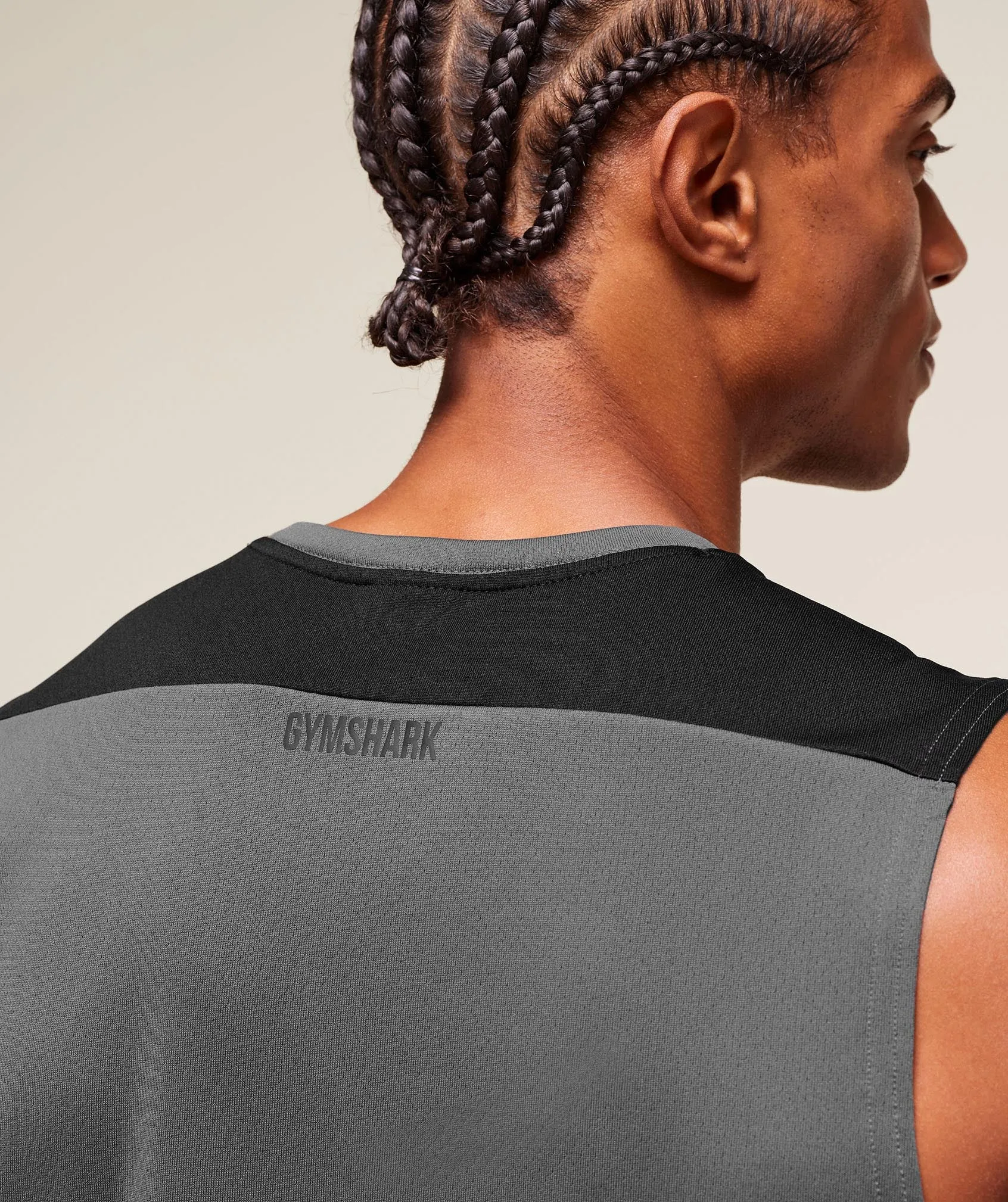 Gymshark Arrival Block Tank - Dark Grey sold by Gymshark product image thumbnail 5