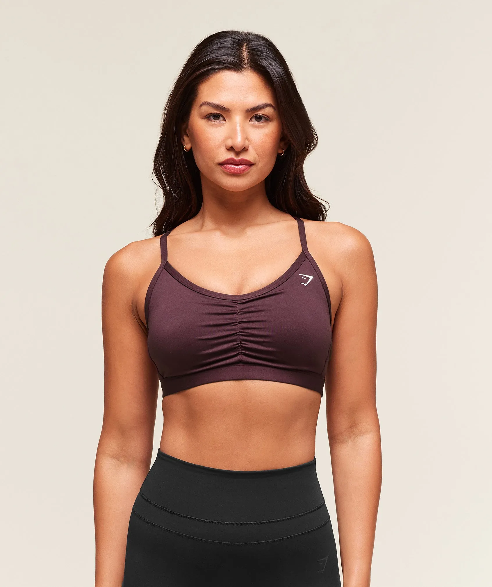 Gymshark Ruched Sports Bra - Cherry Purple sold by Gymshark