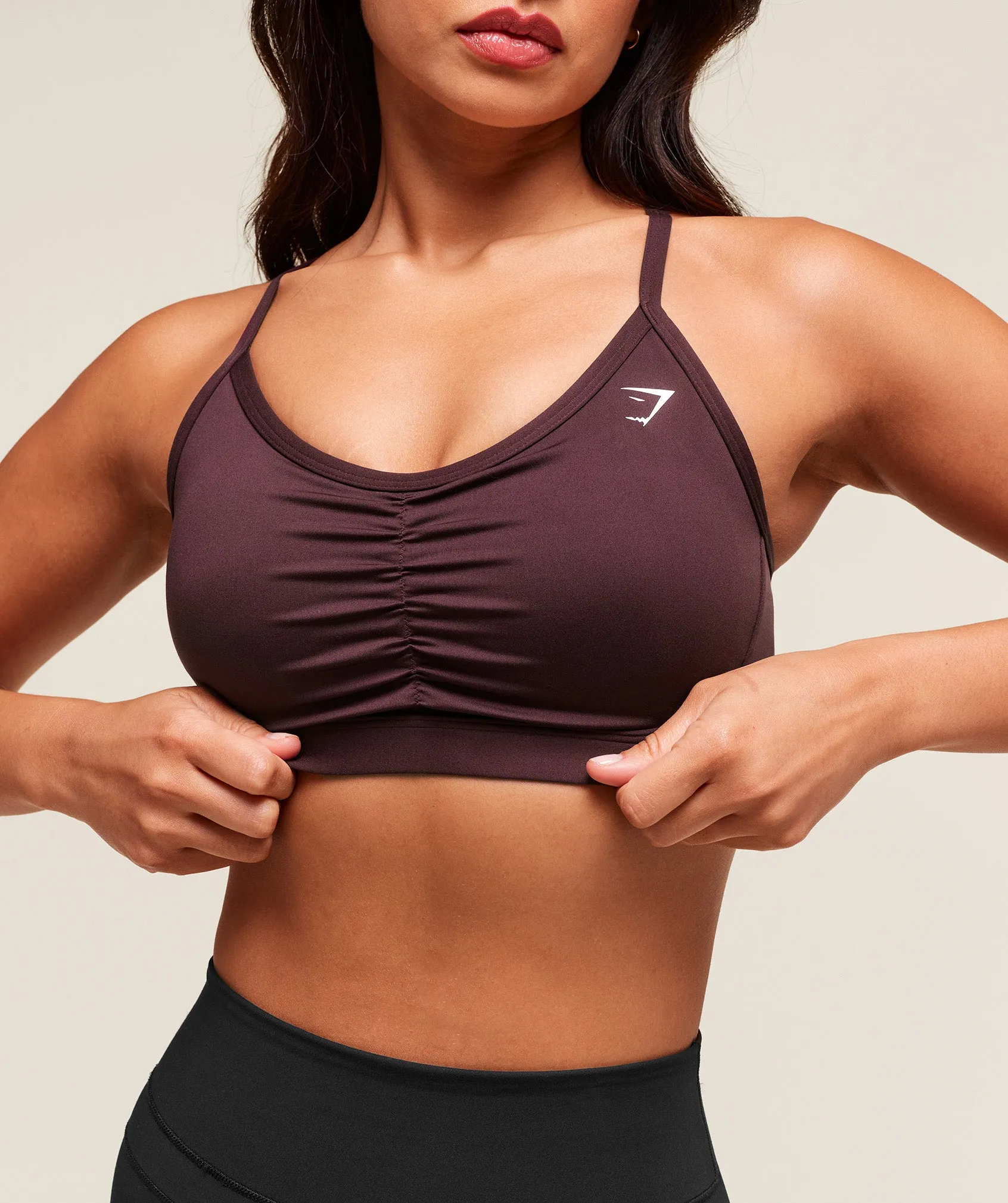 Gymshark Ruched Sports Bra - Cherry Purple sold by Gymshark product image thumbnail 5
