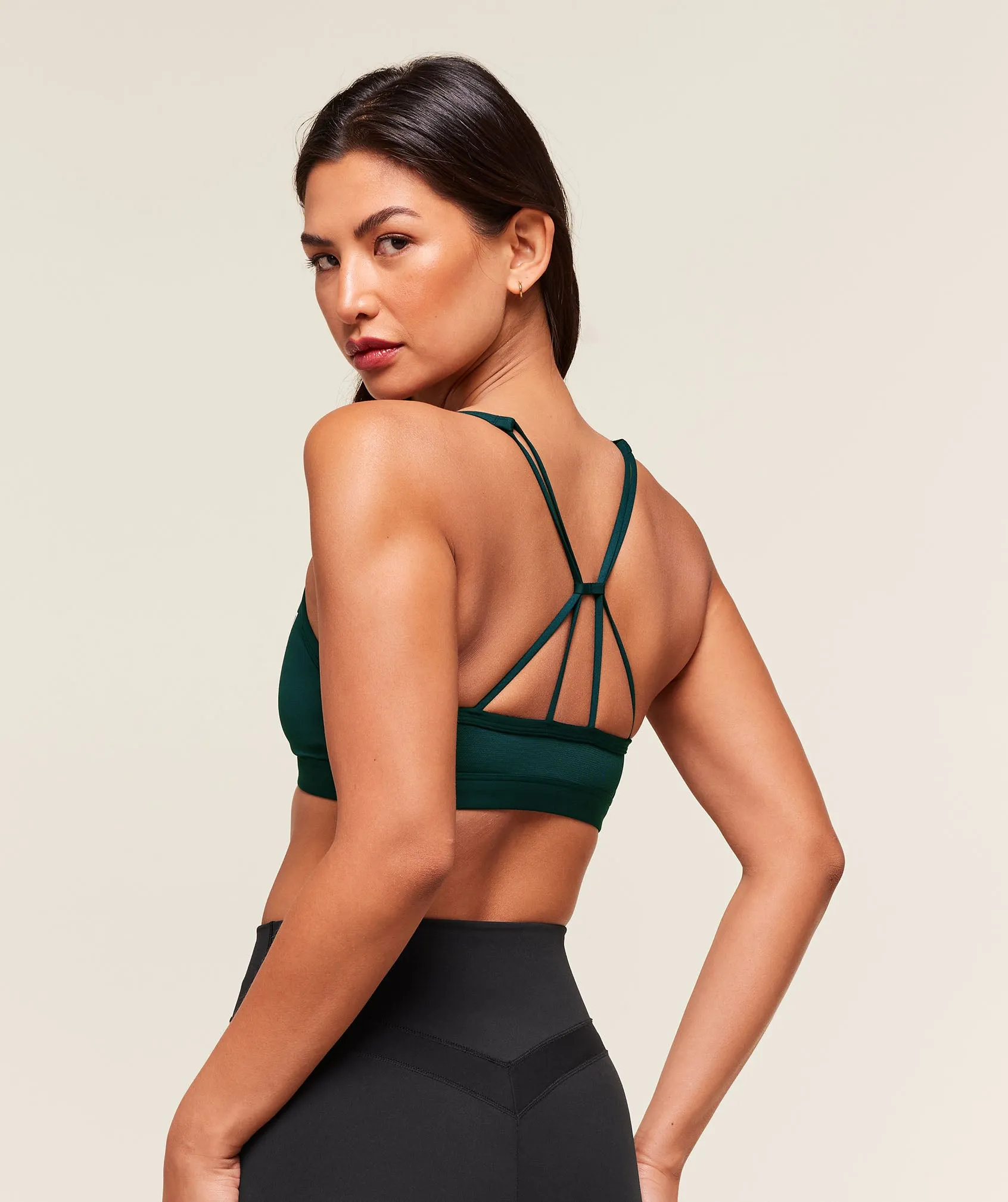 Gymshark Ruched Strappy Sports Bra - Deep Petrol Blue sold by Gymshark product image thumbnail 2