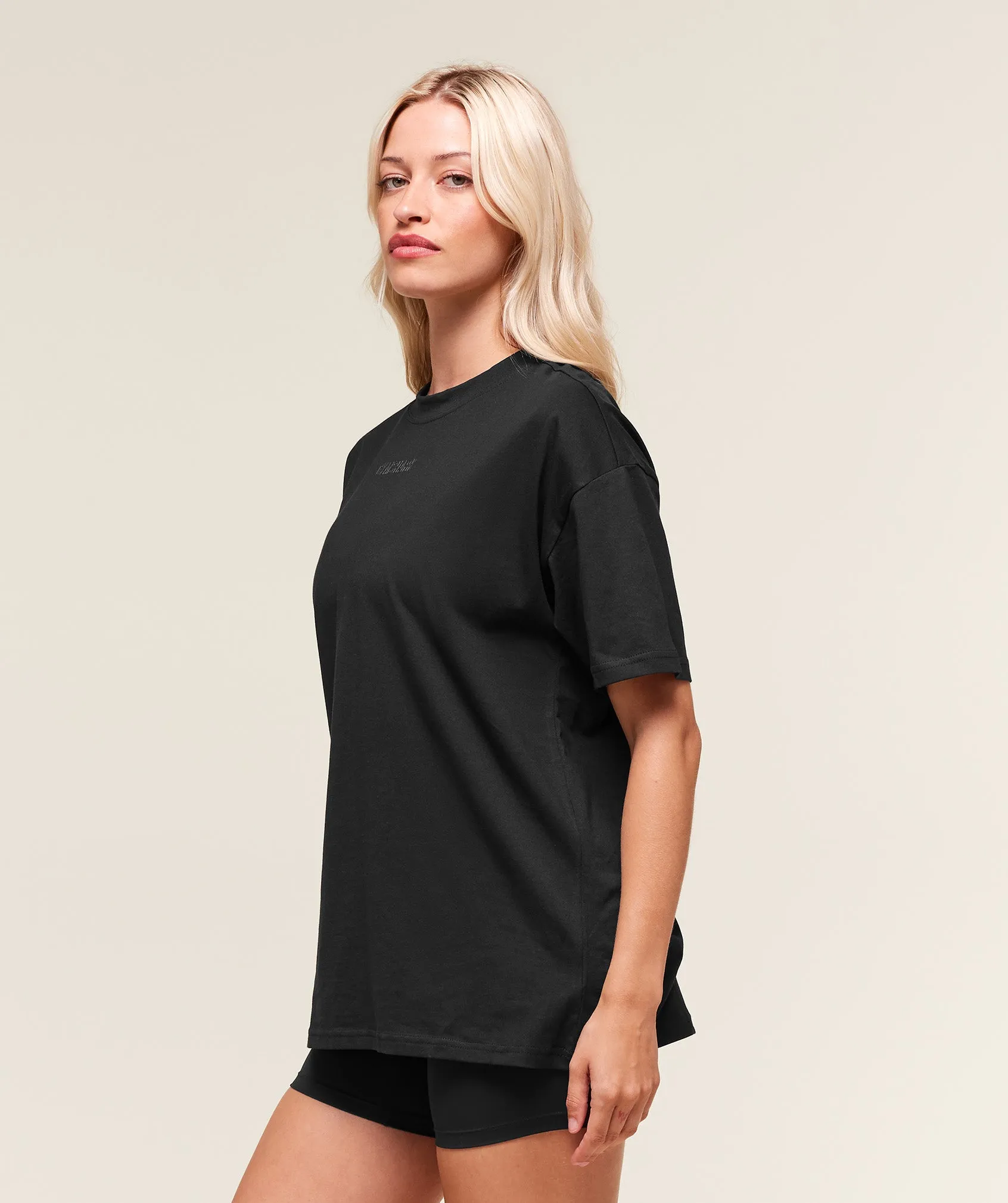 Gymshark Block Oversized T-Shirt - Black sold by Gymshark product image thumbnail 3